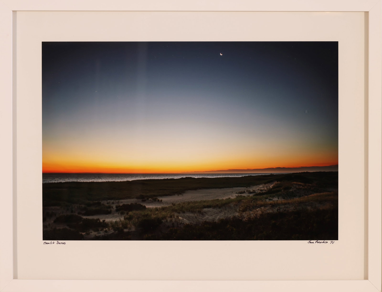 JANE PARADISE (Provincetown, Massachusetts, Contemporary), Moonlit Dunes., Archival pigment print, (1 of 1)