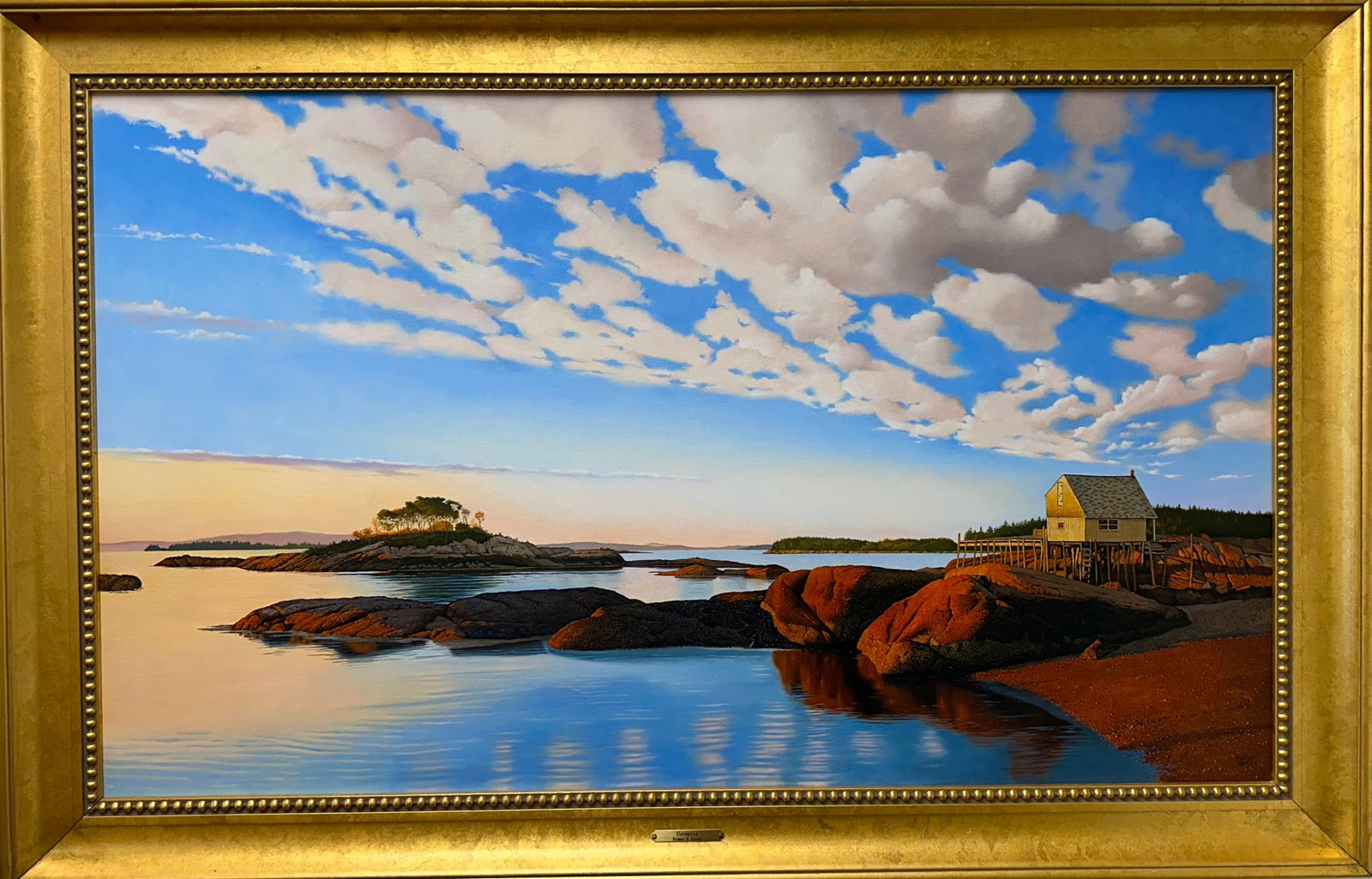 ROBERT K. ROARK Massachusetts/New York, 1944-2026, "Daybreak". Oil on canvas, 24" x 40". Framed. (1 of 4)