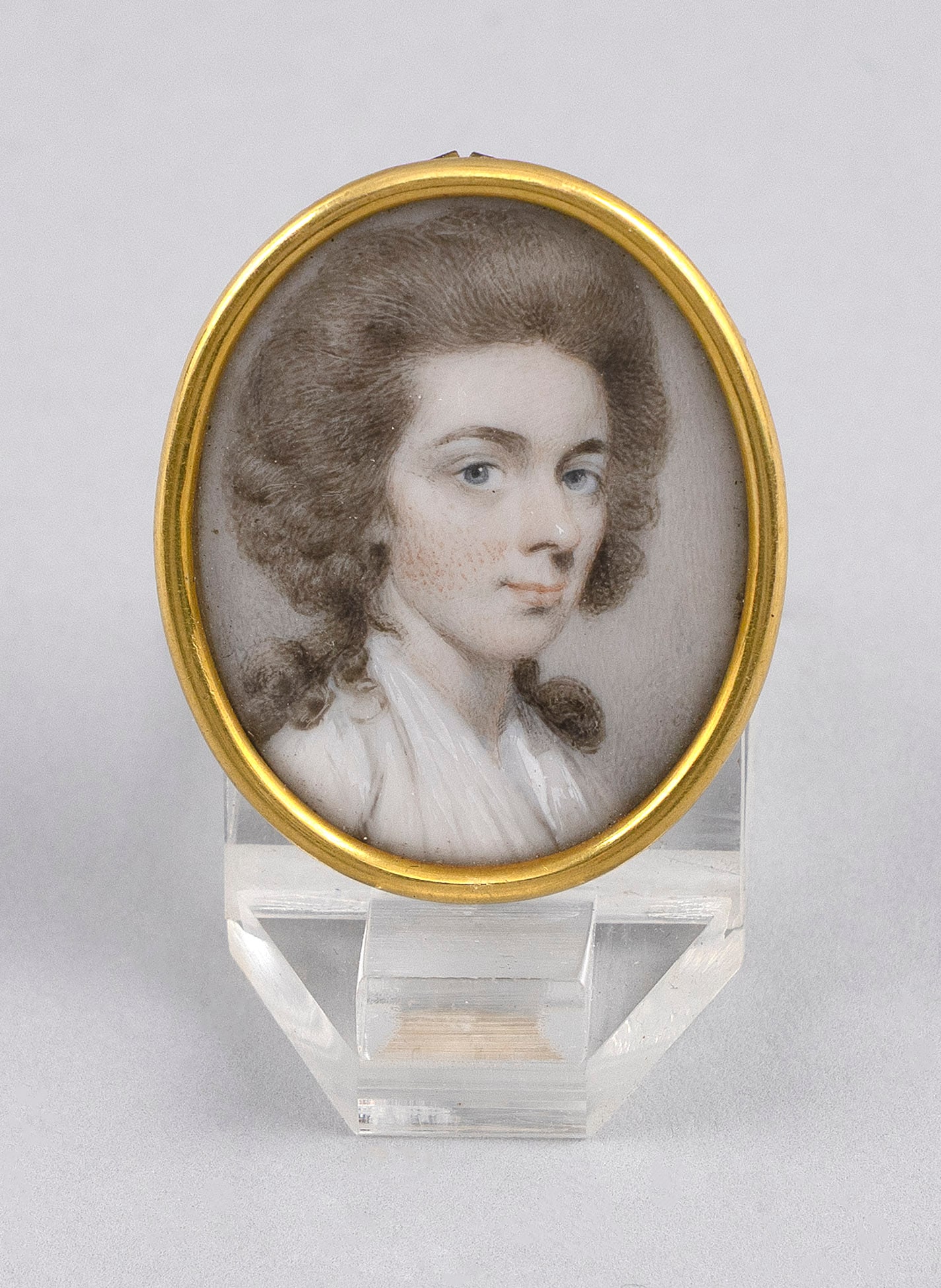 POSSIBLY HENRY ELDRIDGE (United Kingdom, Late 18th/Early 19th Century), Portrait miniature on ivory (1 of 2)