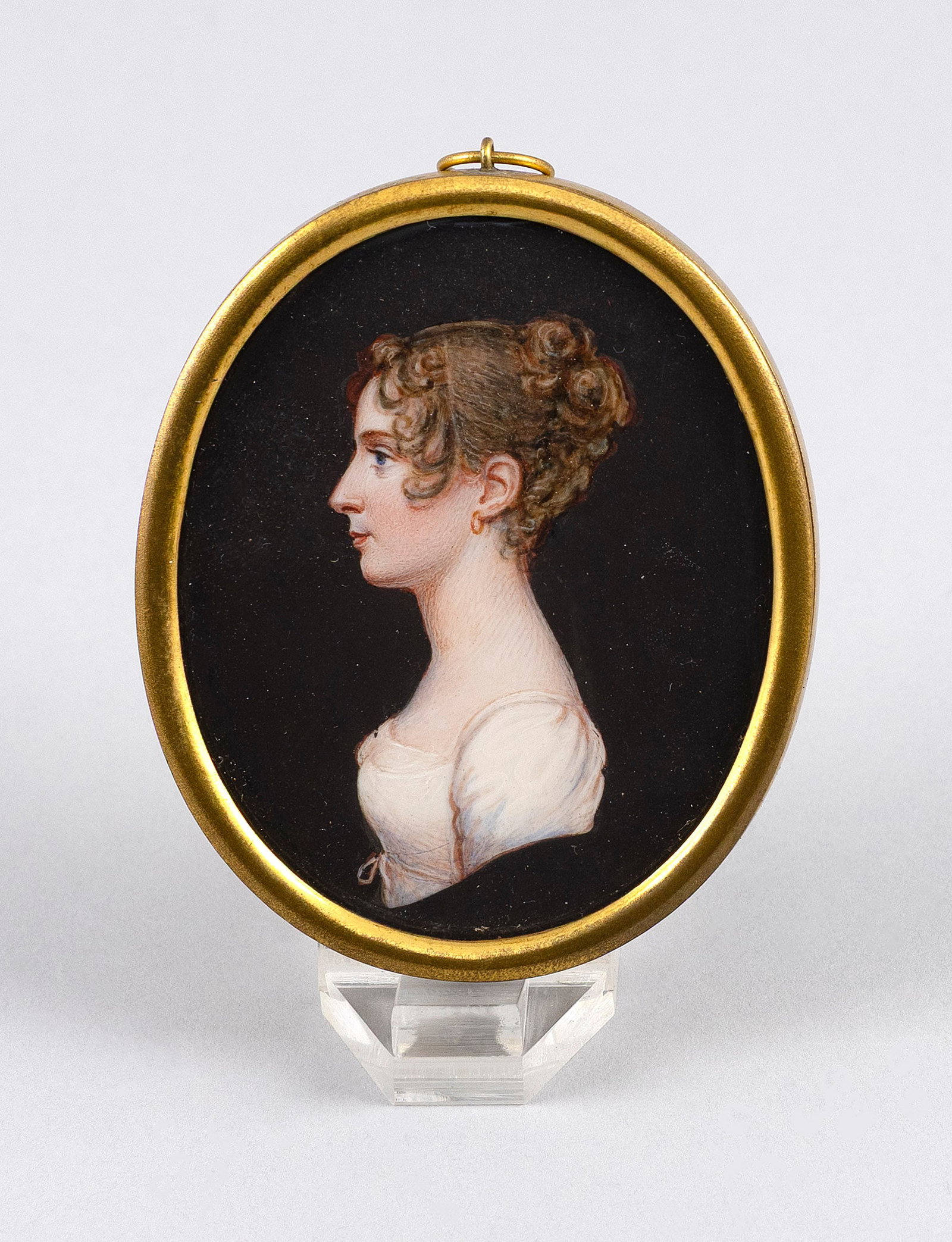 ATTRIBUTED TO CHARLES G.A. BOURGEOIS (Late 18th/Early 19th Century,), Portrait miniature on ivory of (1 of 2)