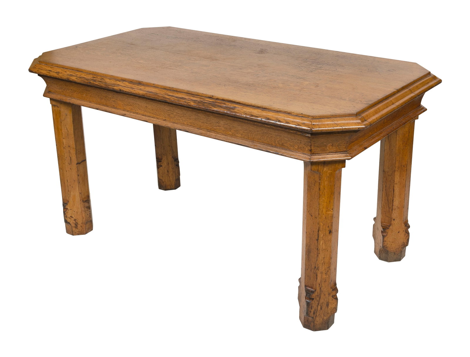 OAK TABLE 19th Century Height 33". Length 63". Width 37". (1 of 1)