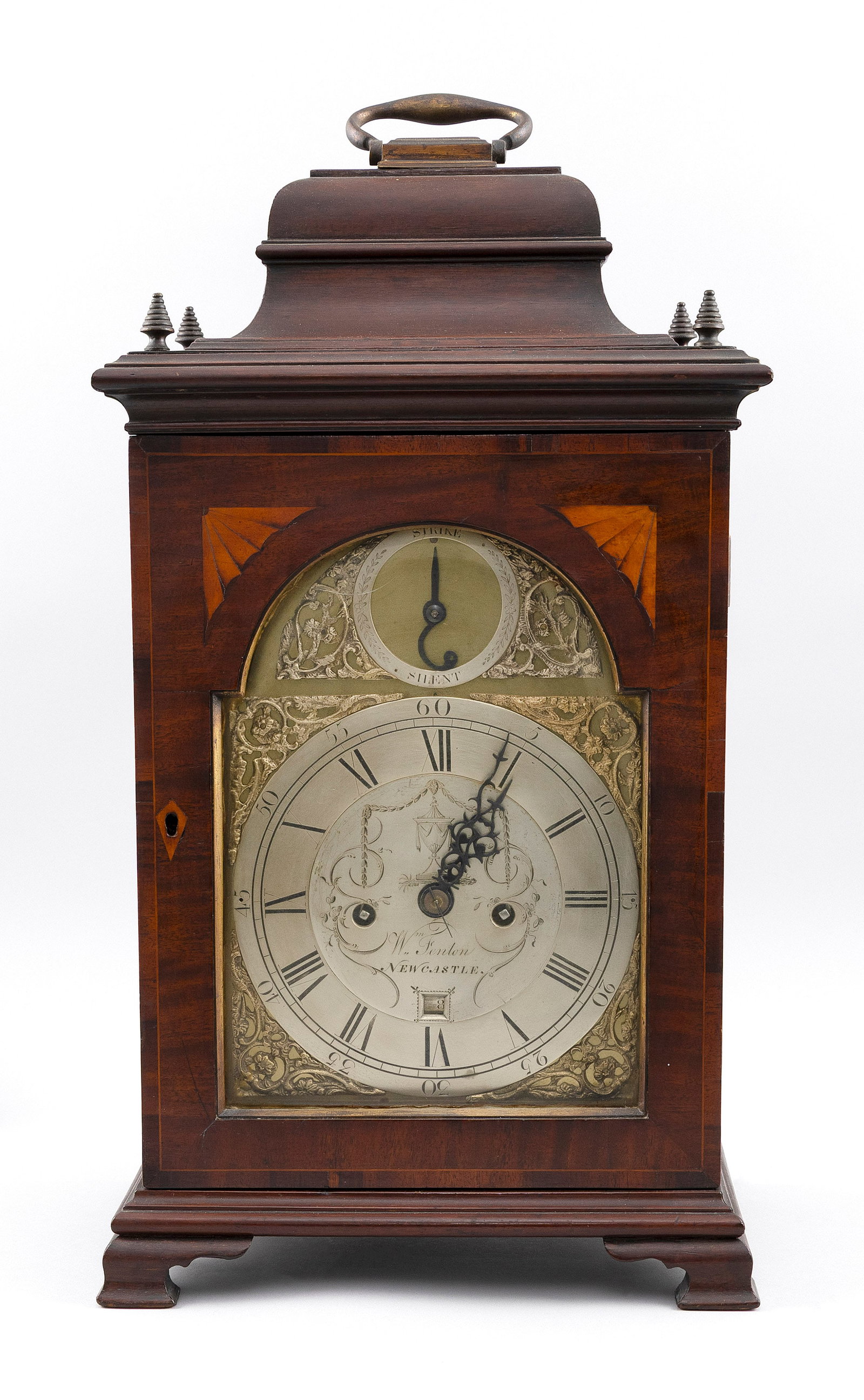 GEORGIAN BRACKET CLOCK BY WILLIAM FENTON Newcastle, England, Late 18th Century Height 20.5" (not (1 of 5)