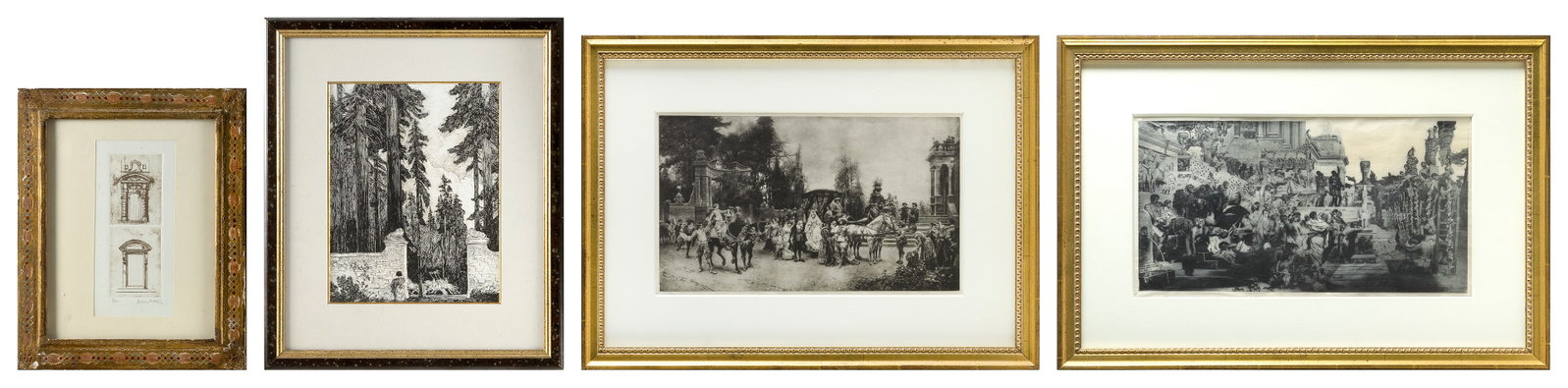 FOUR DECORATIVE PRINTS 19th/20th Century (1 of 2)