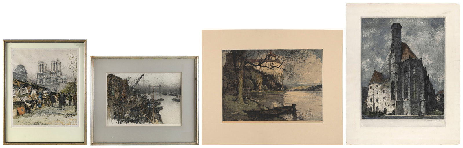 LUIGI KASIMIR (New York/California/Austria, 1881-1962), Four landscapes (1 of 5)