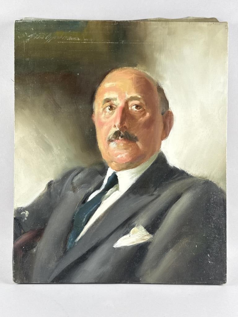 SAMUEL EDMUND OPPENHEIM (New York/Florida, 1901-1992), "Englishman from Salmagundi Club"., Oil on (1 of 2)