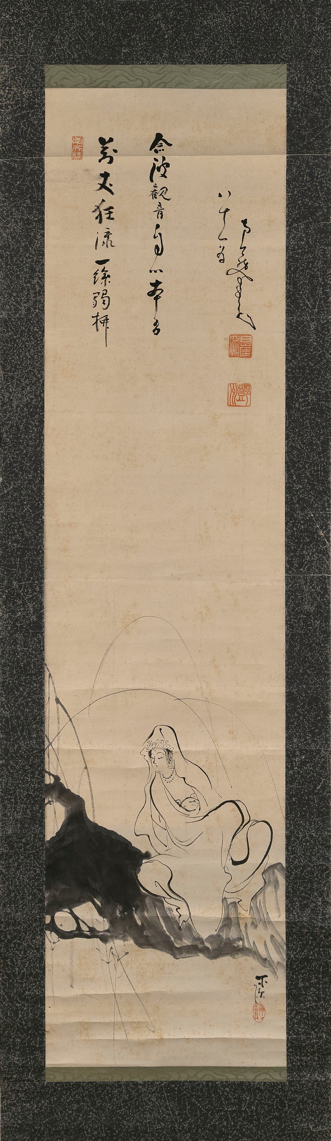 JAPANESE SCROLL PAINTING BY NAKAHARA NANTENBO 19th/Early 20th Century On paper. (1 of 1)