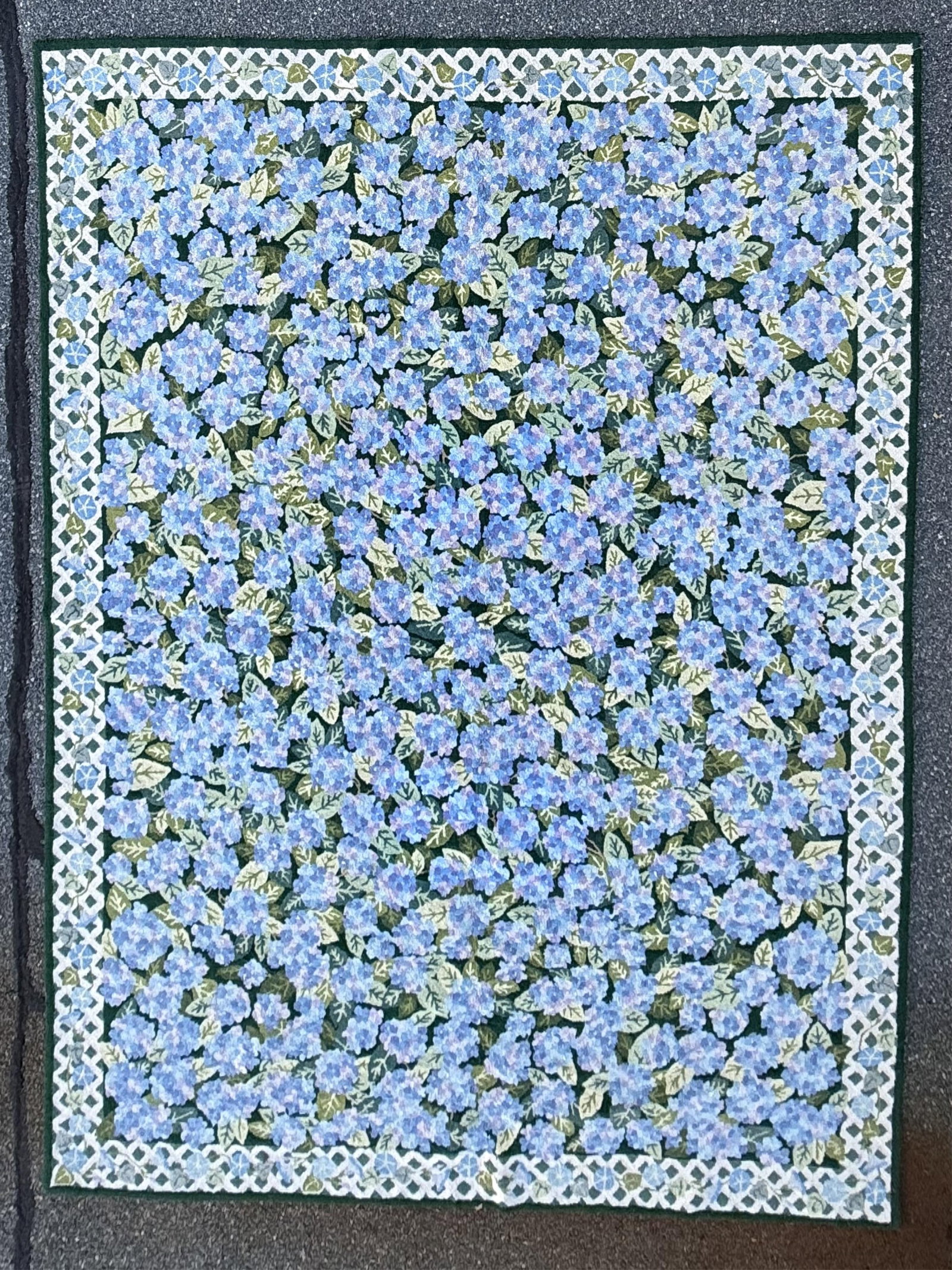 LARGE CLAIRE MURRAY HOOKED RUG Contemporary 11'10" x 9'0". (1 of 1)