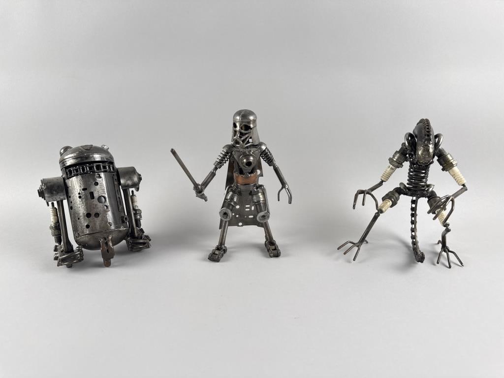 THREE RECLAIMED ART SCULPTURES OF SCI-FI CHARACTERS Contemporary (1 of 5)