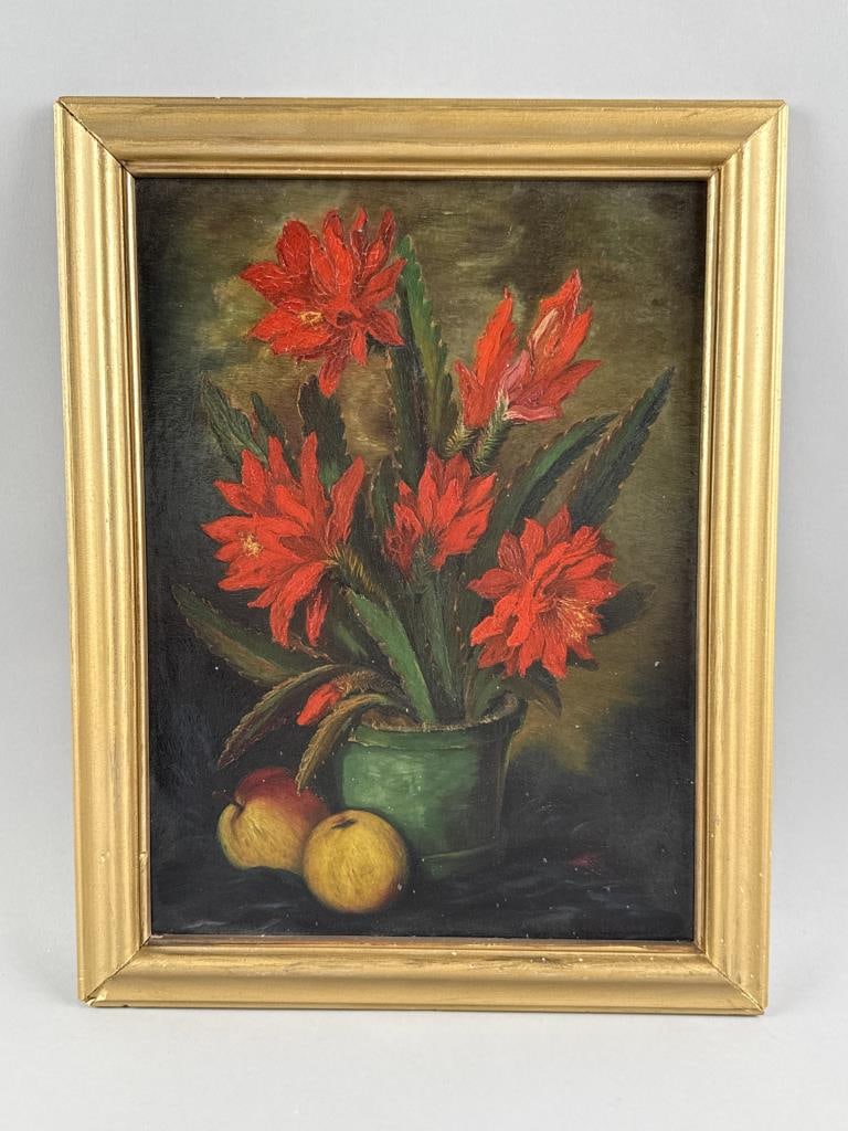 STILL LIFE OF FLOWERS Early 20th Century Oil on board, 15" x 11". Framed 17" x 13". (1 of 2)