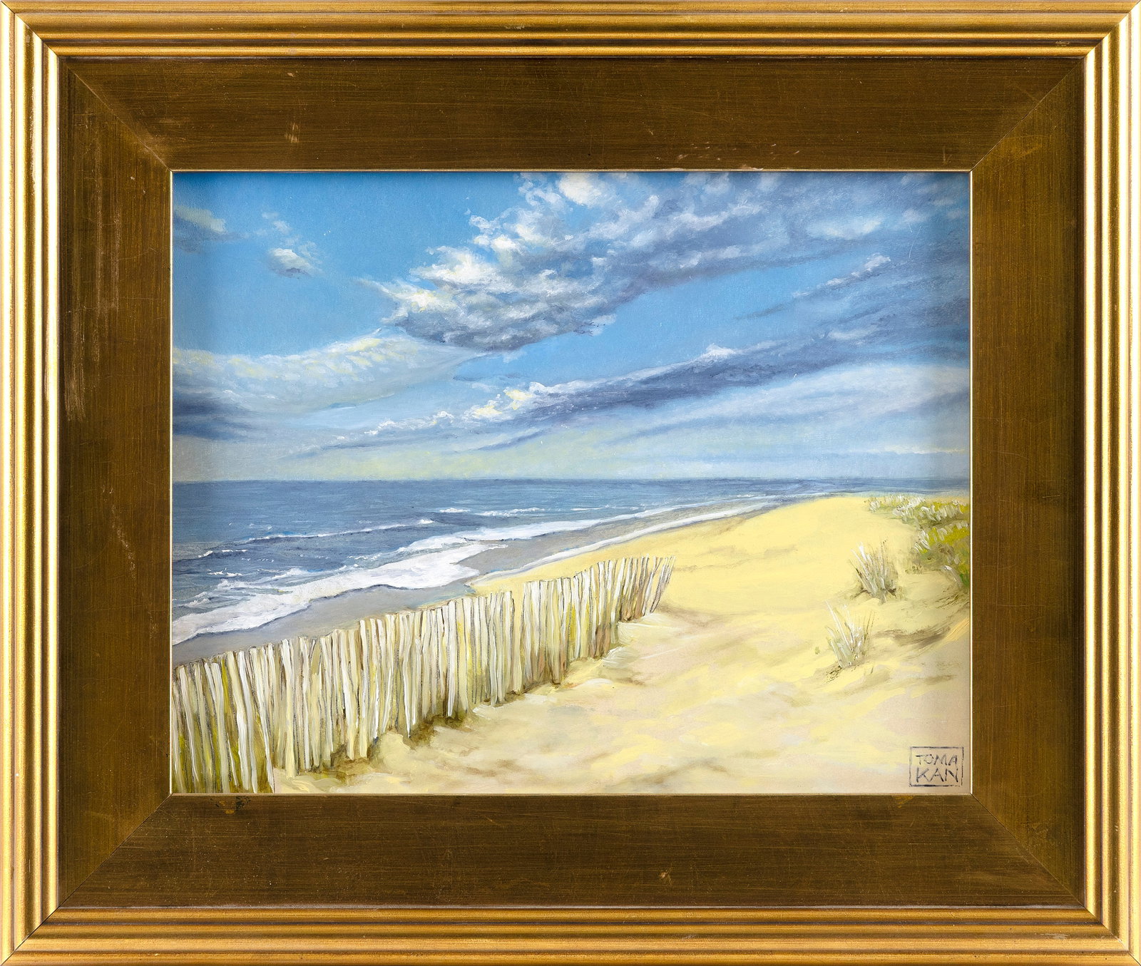 YASEMIN KYRENA TOMAKAN (Connecticut/MassachussettsTurkey, 1958-), "Madaket, Nantucket"., Oil on (1 of 2)