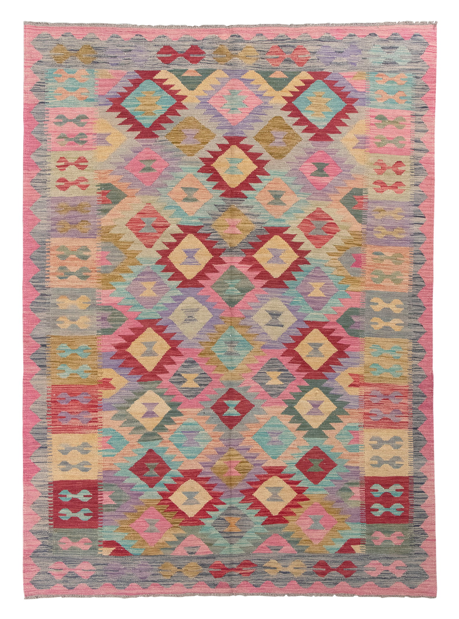 KILIM RUG: 6'1" X 8'4" 21st Century (1 of 1)