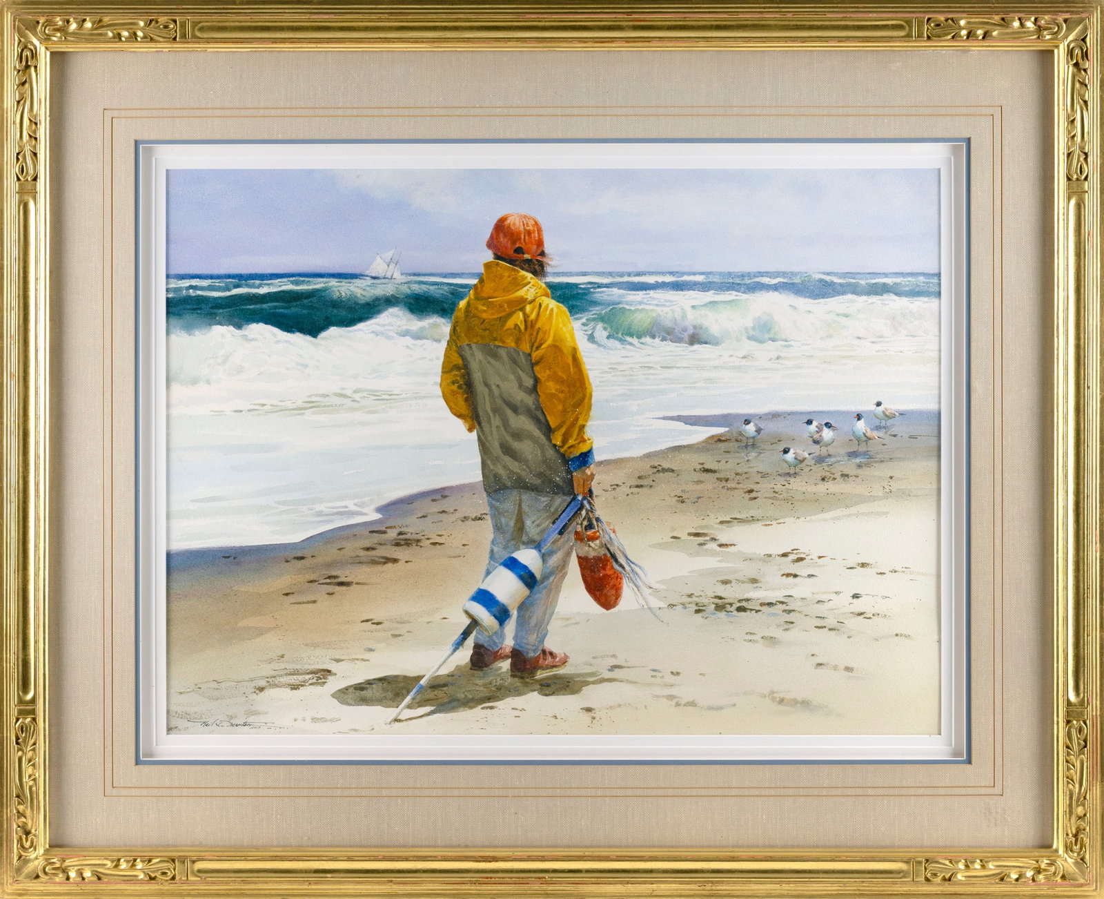 NEIL DREVITSON (Vermont/North Carolina, 1944-), "After the Storm"., Watercolor on paper, 20.5" x (1 of 2)