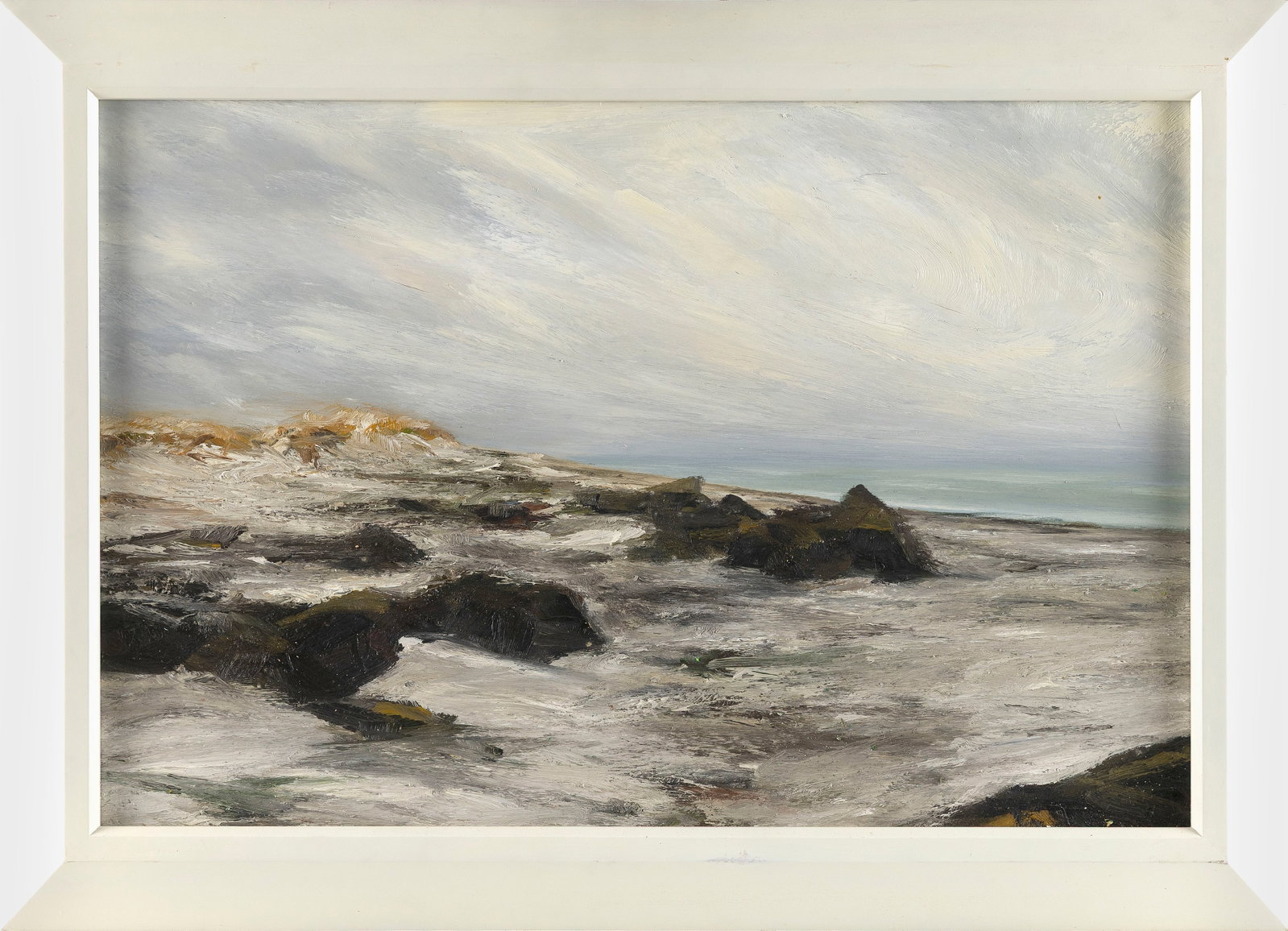PETER WAGNER (Ohio/Massachusetts, 1956-), "Great Island, Wellfleet"., Oil on canvas, 16" x 24". (1 of 2)
