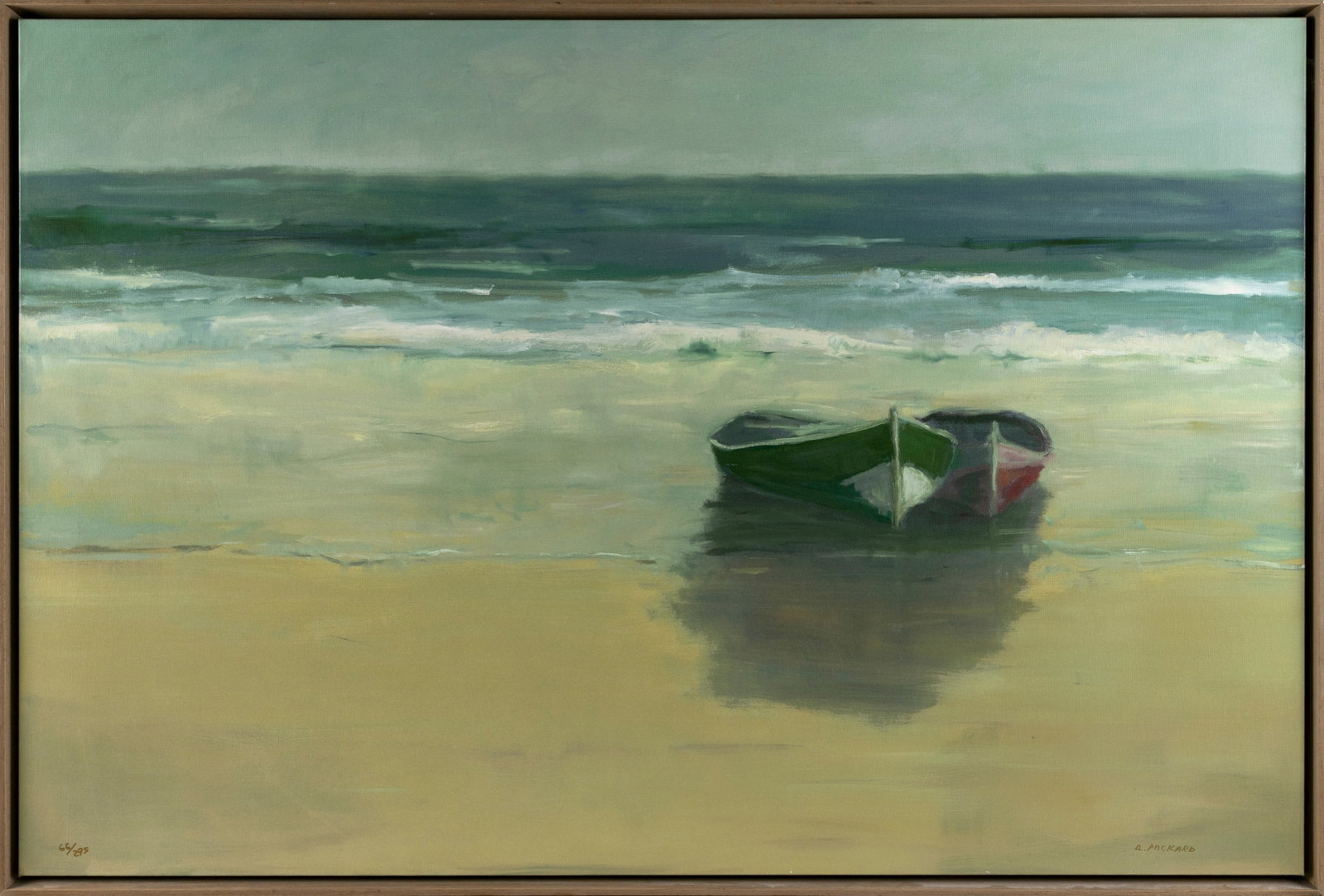 ANNE PACKARD (Massachusetts/New Jersey, 1933-), "Outer Beach"., Giclee on canvas, 31.5" x 47.5". (1 of 2)