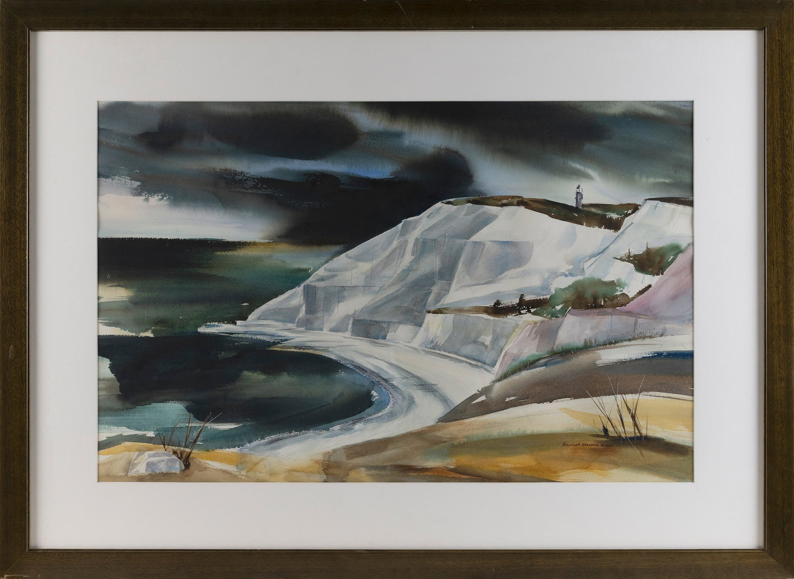 MAXWELL MILTON DESSER (New York, 20th Century), The lighthouse at Aquinnah (formerly Gay Head), (1 of 2)