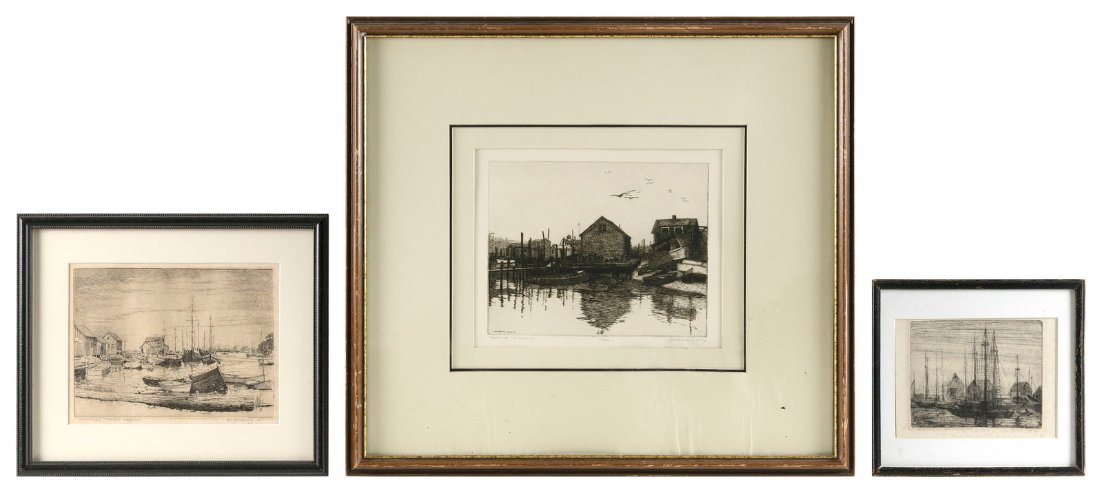THREE MARTHA'S VINEYARD-RELATED ETCHINGS 20th Century (1 of 2)