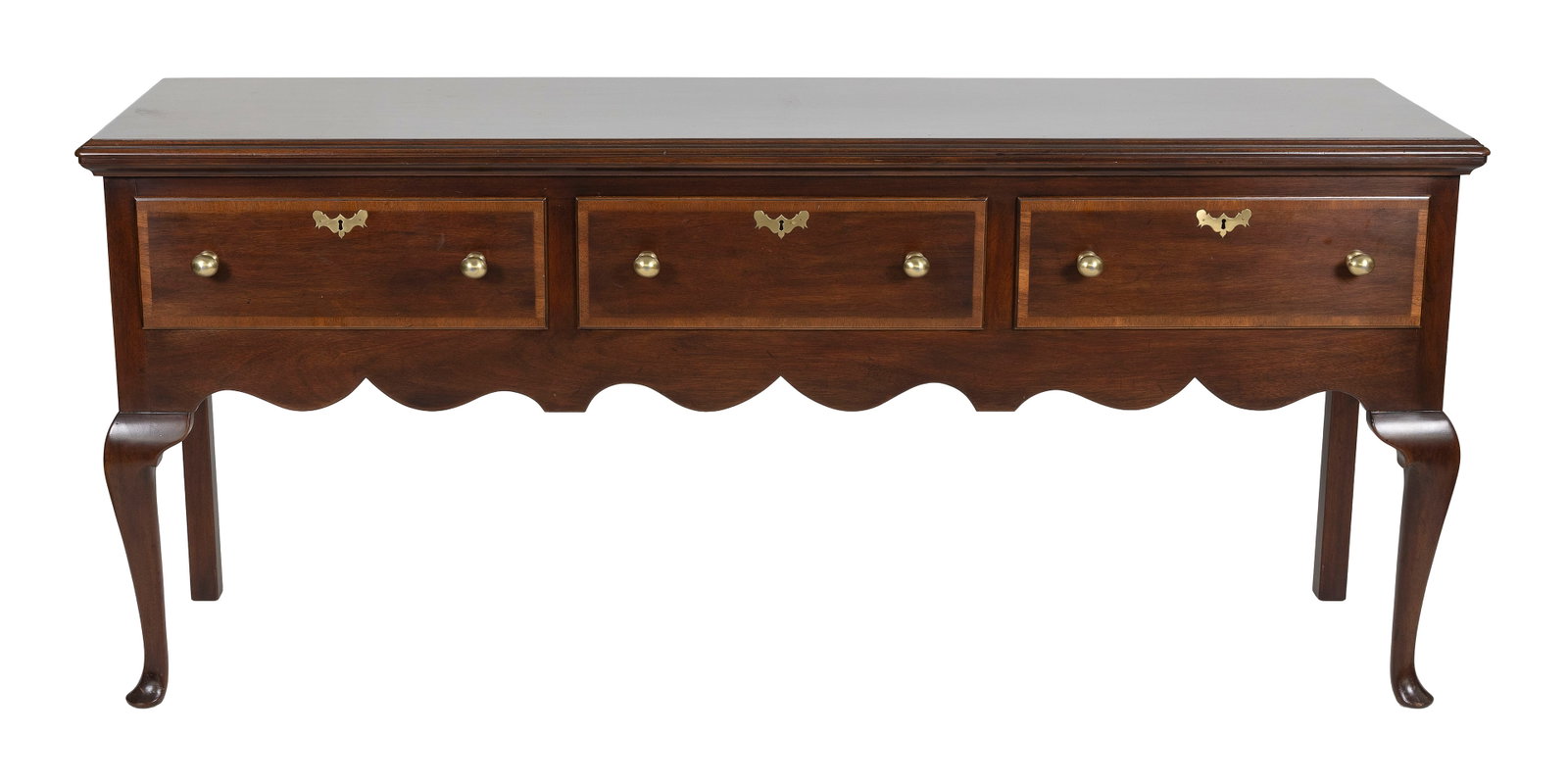 KITTINGER QUEEN ANNE-STYLE SIDEBOARD Buffalo, New York, 20th Century Height 34". Width 77.5". Depth (1 of 1)