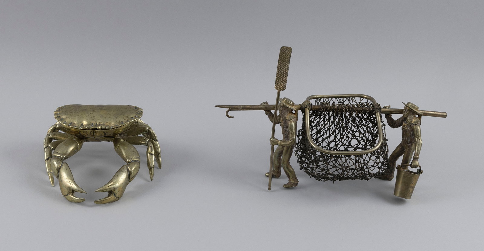 TWO BRASS DECORATIVE OBJECTS 20th Century (1 of 6)