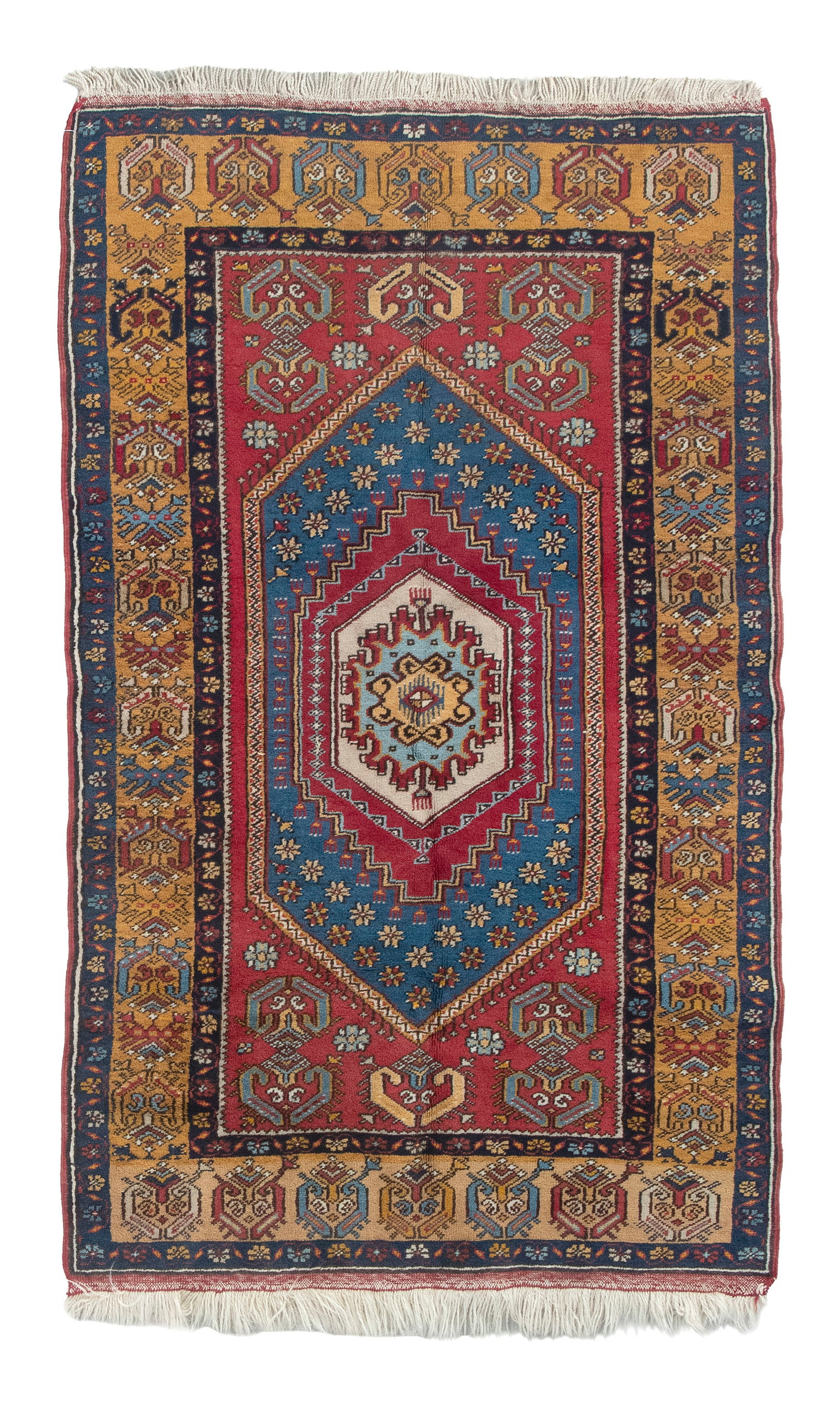 TURKISH SCATTER RUG: 3'7" X 5'11" Late 20th Century (1 of 1)
