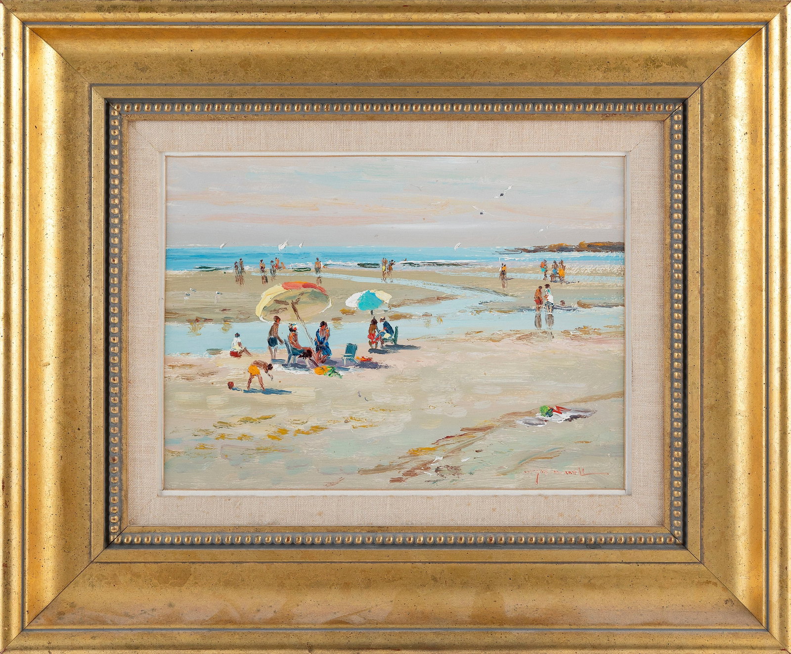 WAYNE BEAM MORRELL (Massachusetts/New Jersey, 1923-2013), "Front Beach Rockport, Mass. June 4, (1 of 2)