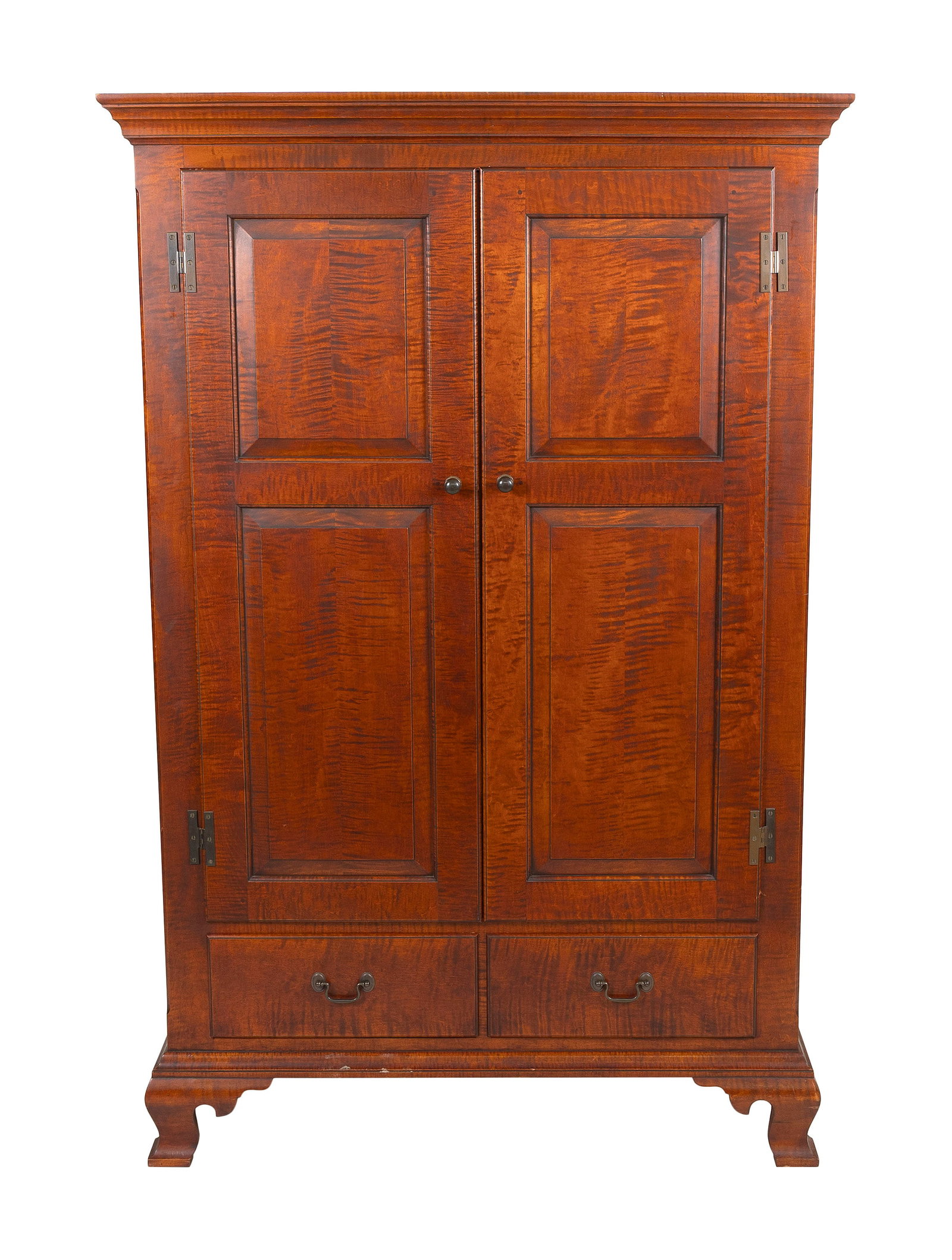 ELDRED WHEELER MAPLE ENTERTAINMENT CABINET Massachusetts, 20th Century Height 66.5". Width 43.5". (1 of 1)