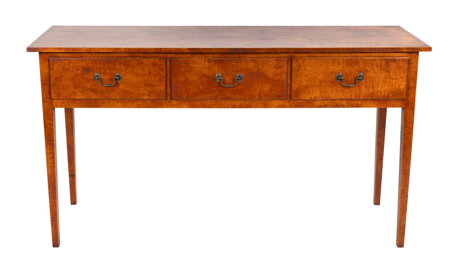 ELDRED WHEELER TIGER MAPLE HUNTBOARD Massachusetts, 20th Century Height 36.25". Width 64.5". Depth (1 of 1)