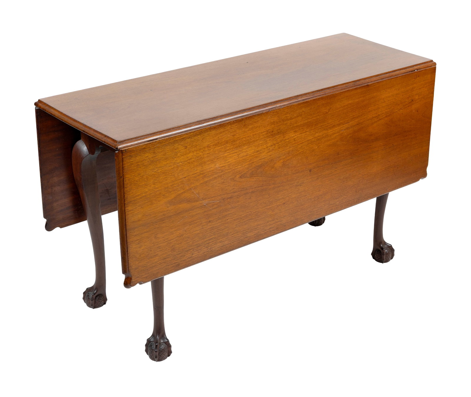 CHIPPENDALE MAHOGANY DROP-LEAF TABLE Salem, Massachusetts, Circa 1770 Height 28.25". Length 16.5" (1 of 7)