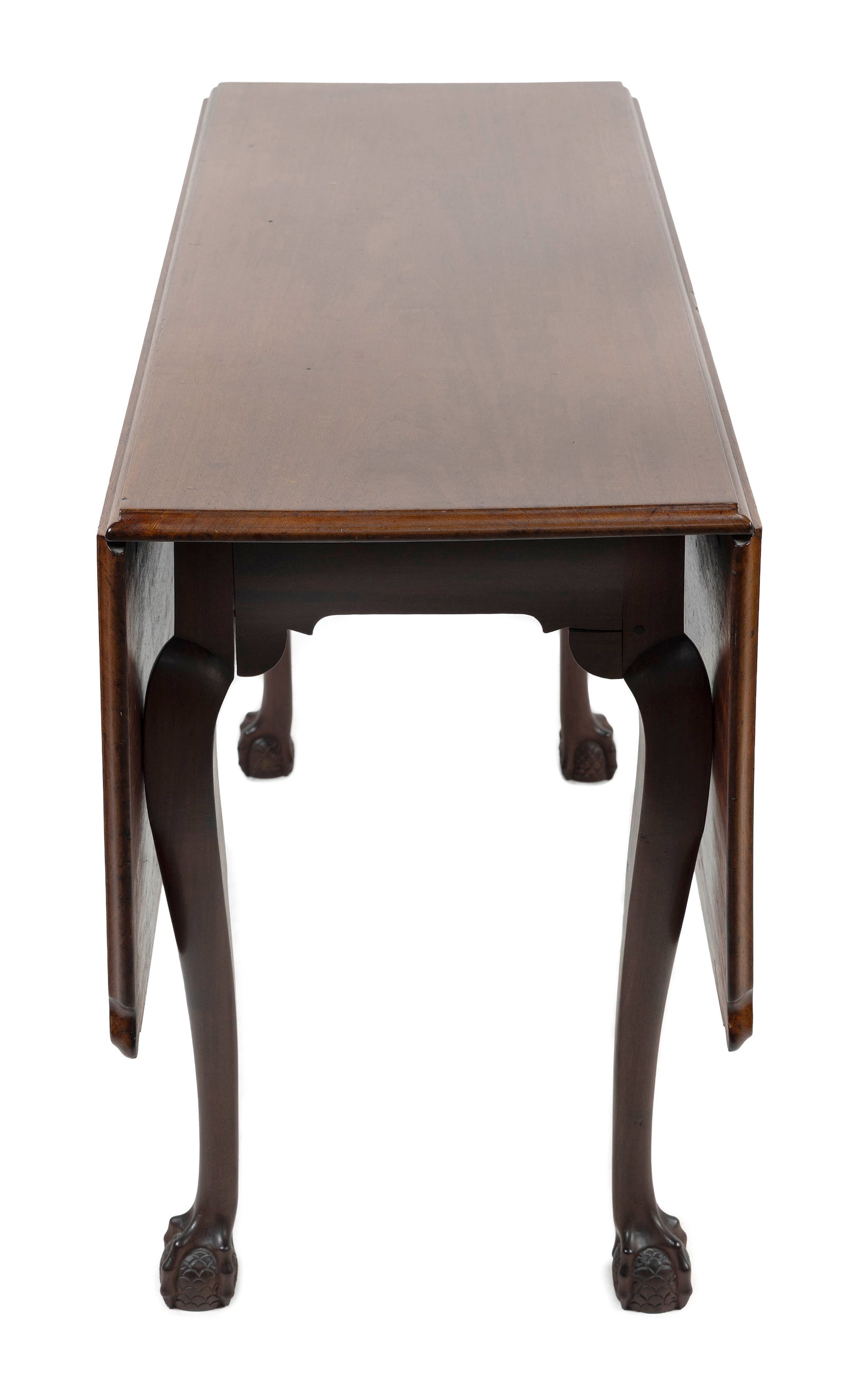 CHIPPENDALE MAHOGANY DROP-LEAF TABLE Salem, Massachusetts, Circa 1770 Height 28.25". Length 16.5" - 3