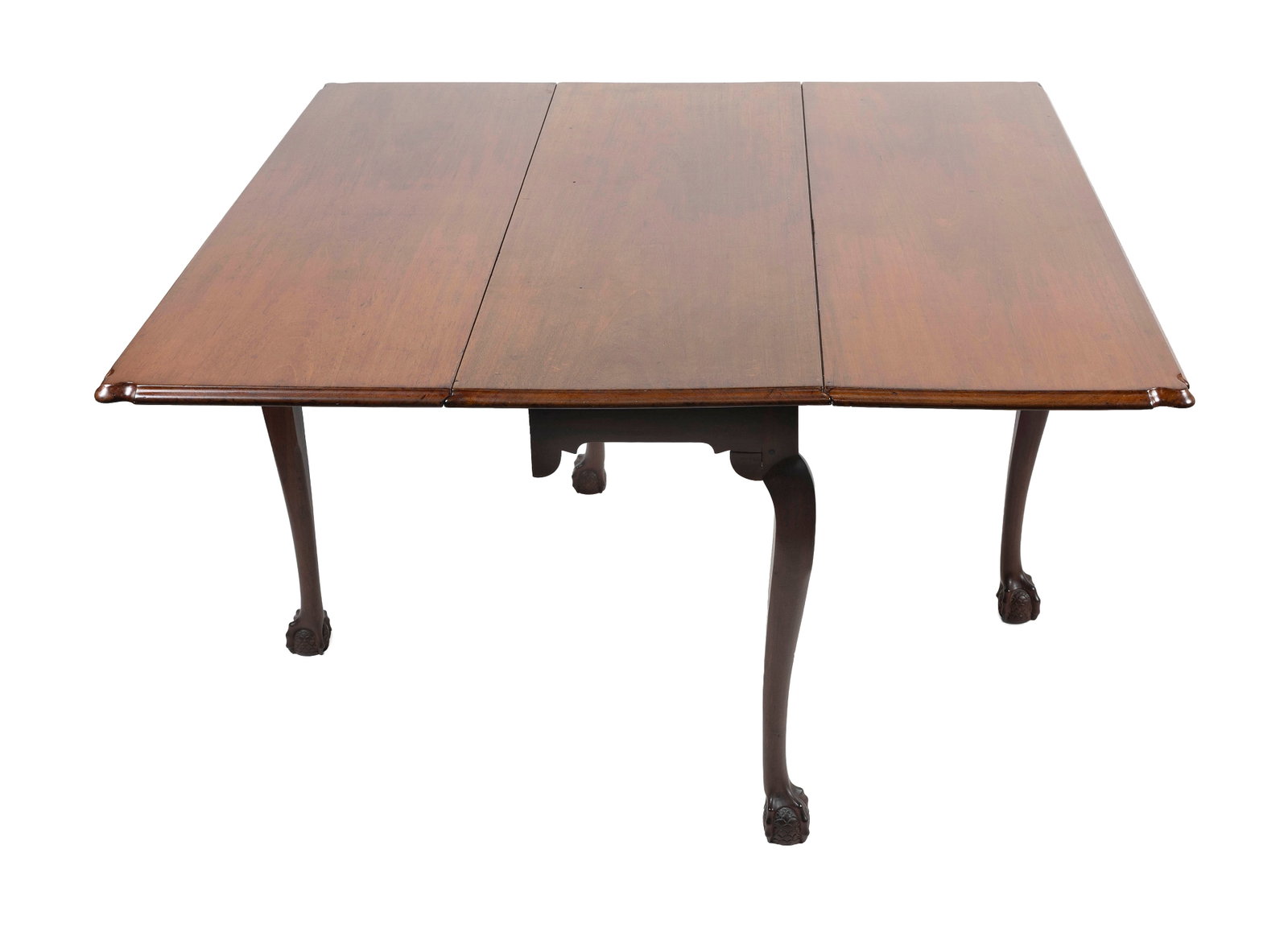 CHIPPENDALE MAHOGANY DROP-LEAF TABLE Salem, Massachusetts, Circa 1770 Height 28.25". Length 16.5" - 4