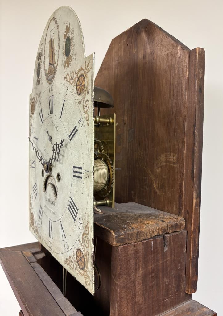 DAVID WOOD FEDERAL TALL-CASE CLOCK Newburyport, Massachusetts, Circa 1800 Height 90". Width 19". - 10