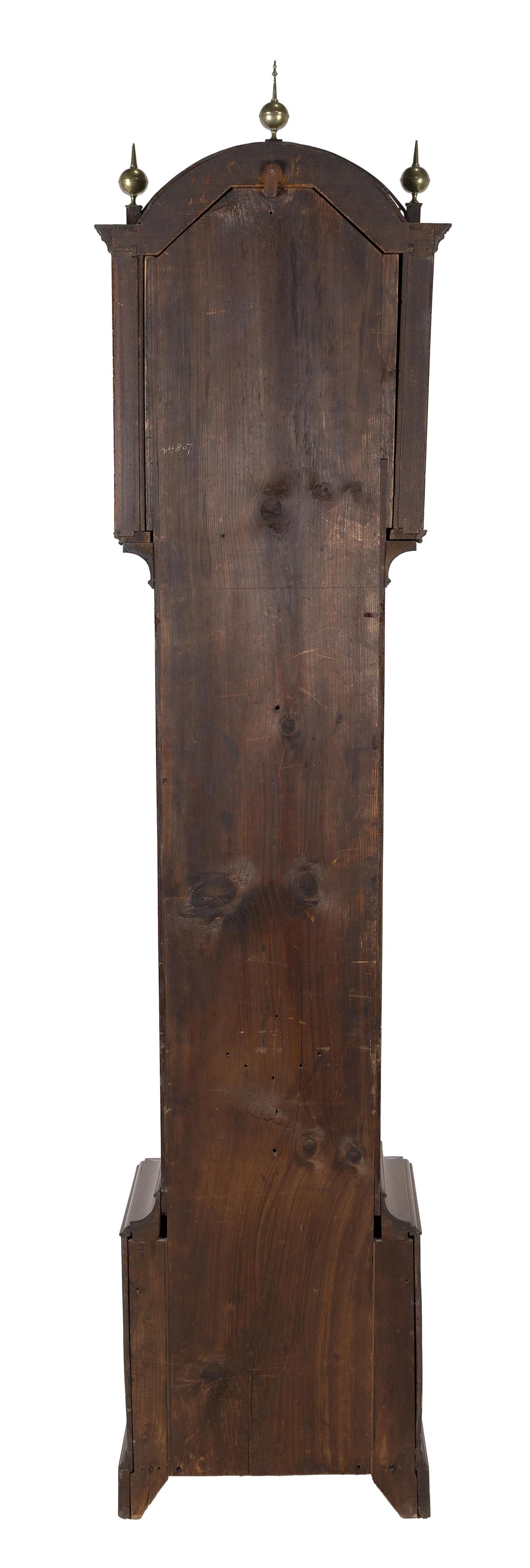 DAVID WOOD FEDERAL TALL-CASE CLOCK Newburyport, Massachusetts, Circa 1800 Height 90". Width 19". - 5