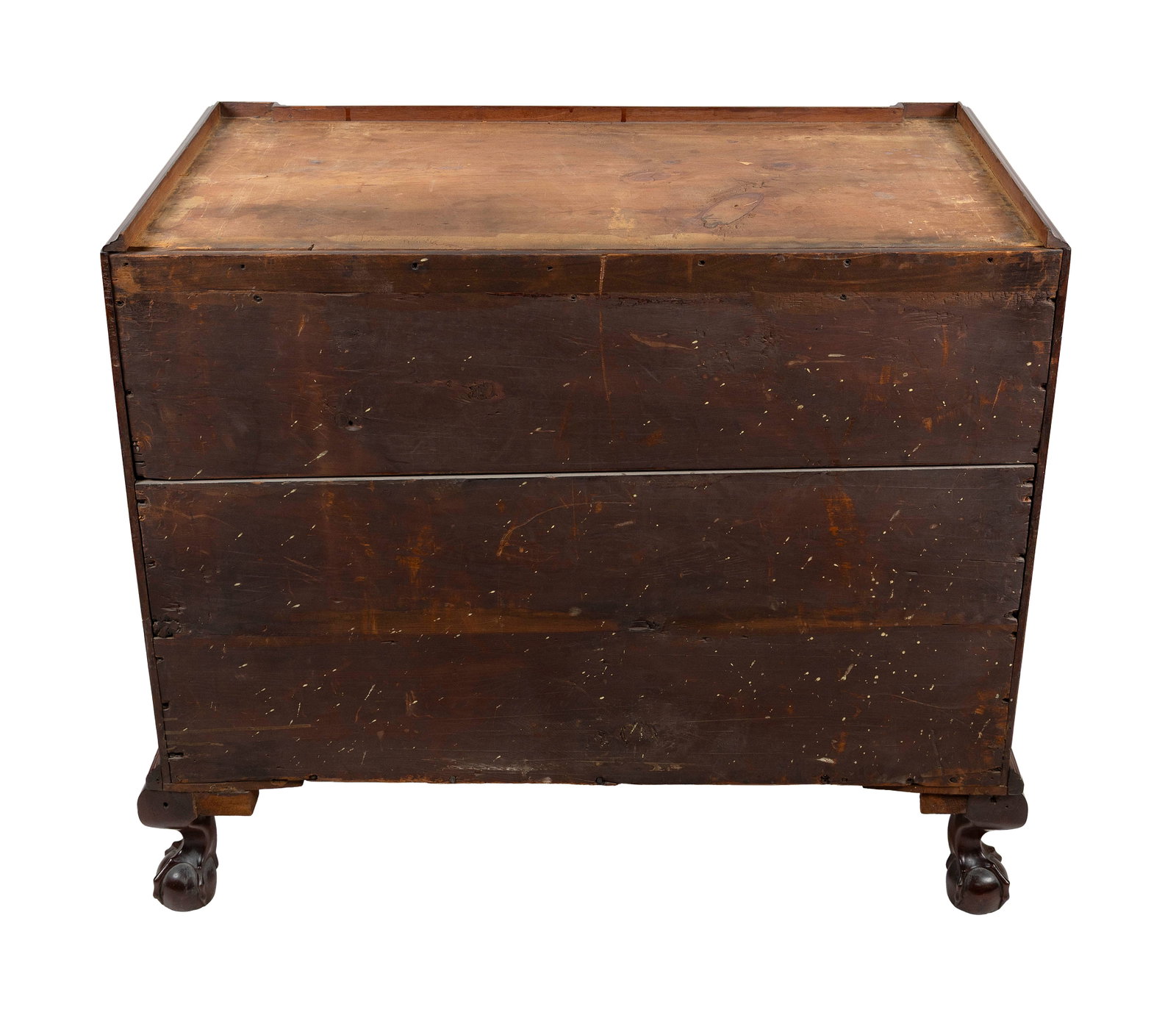 CHIPPENDALE MAHOGANY BLOCK-FRONT BONNET-TOP CHEST-ON-CHEST Boston or North Shore, Massachusetts, - 6