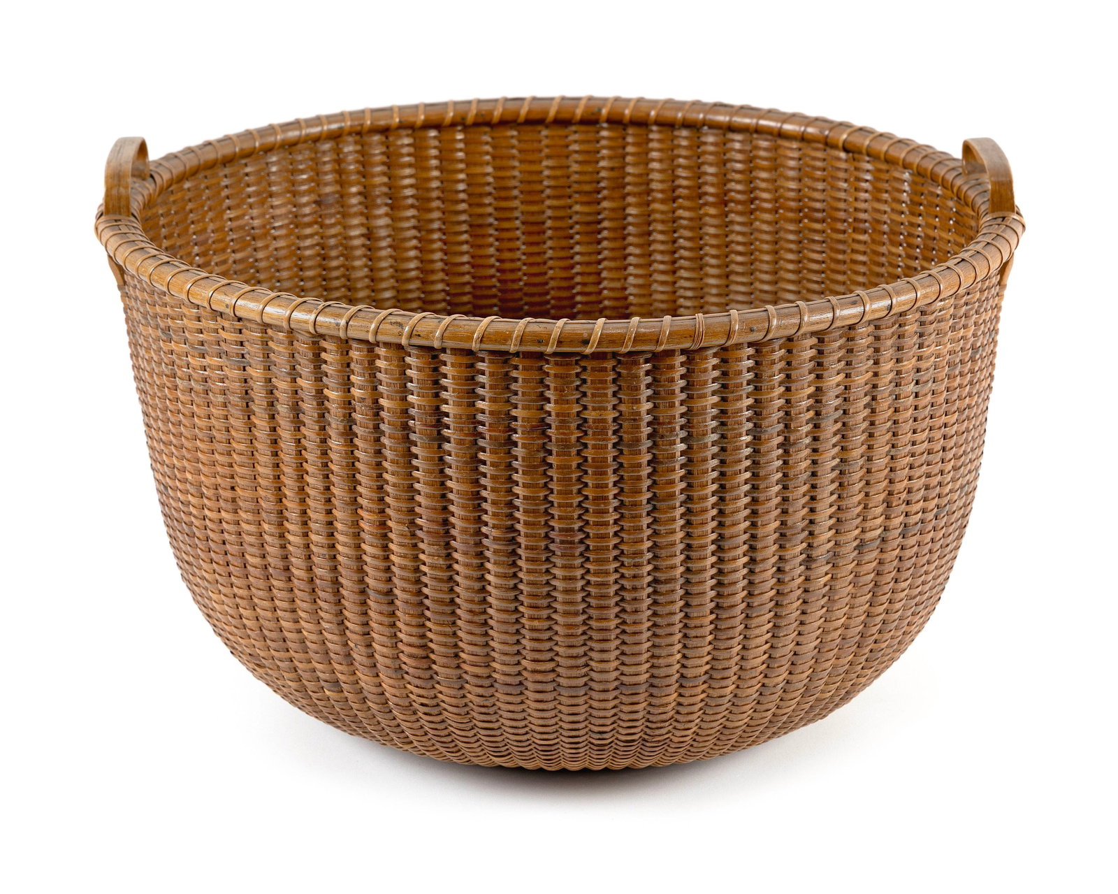 REMARKABLE NANTUCKET LIGHTSHIP BASKET ATTRIBUTED TO CAPTAIN DAVIS HALL Nantucket, Late 19th Century (1 of 4)