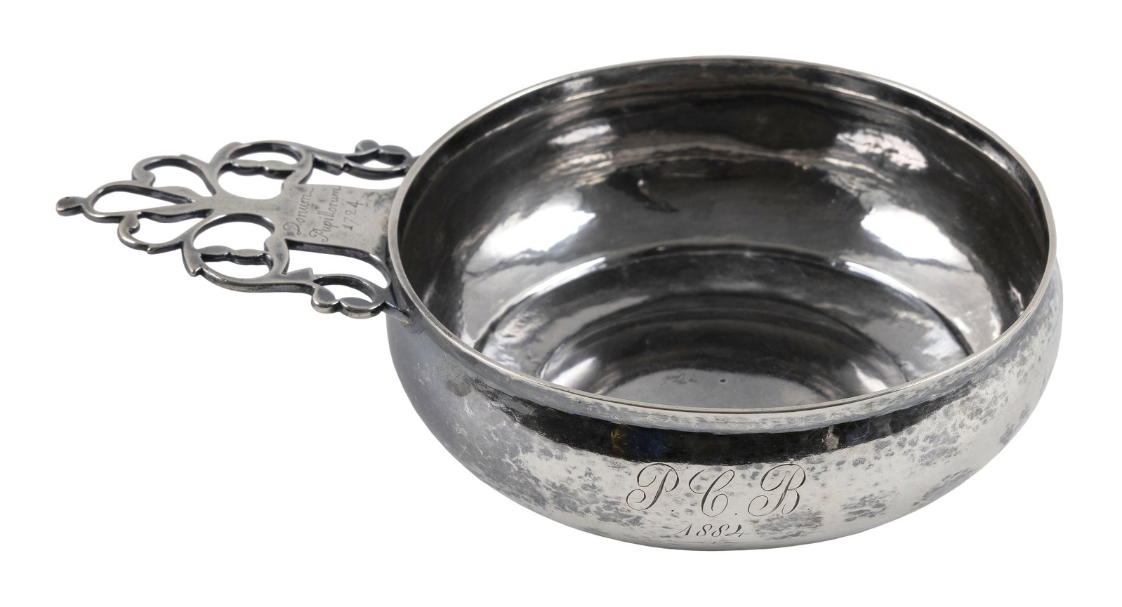 JOHN BURT AMERICAN SILVER PORRINGER Boston, Circa 1724 Approx. 7.4 troy oz. (1 of 1)