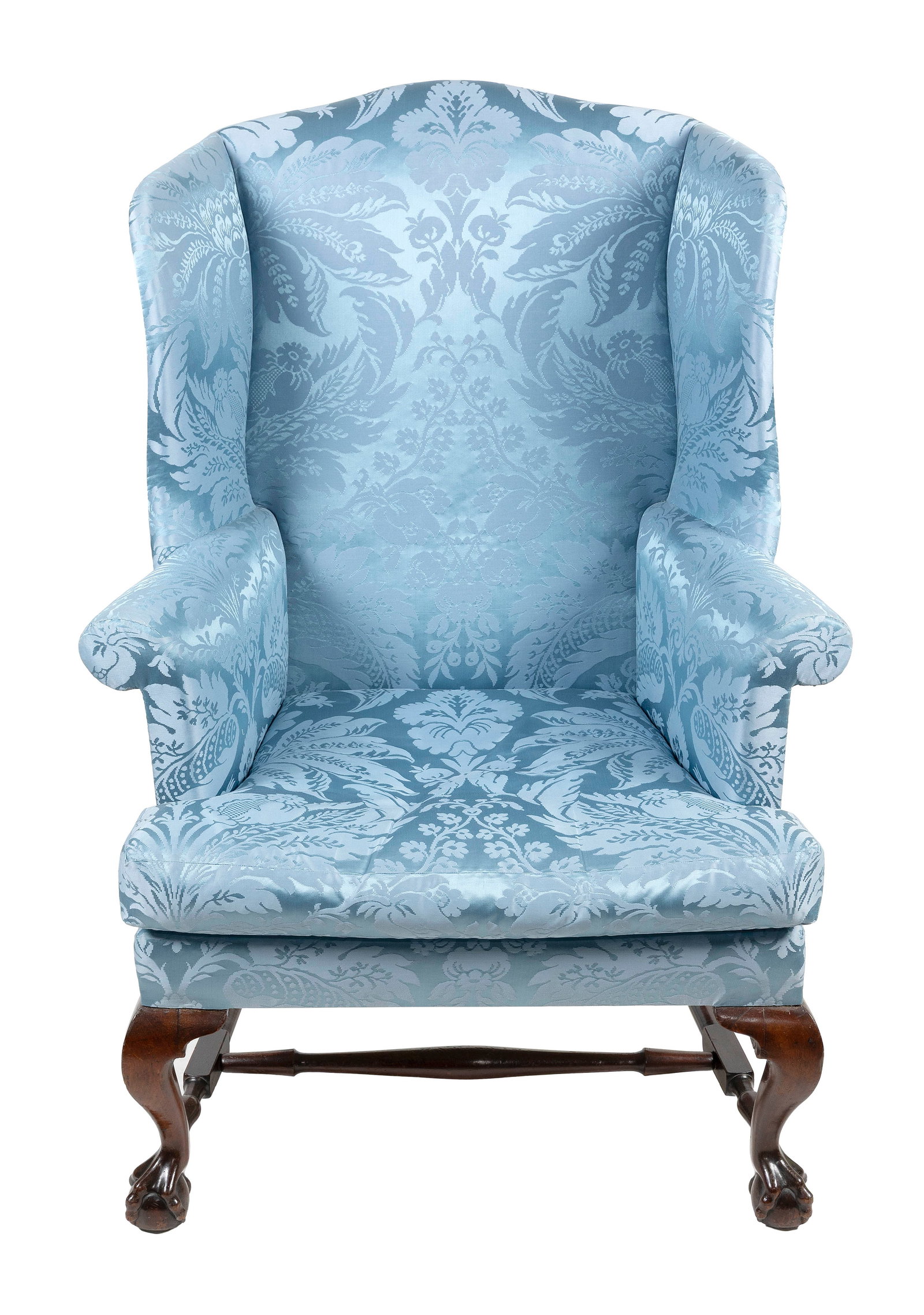 FINELY PROPORTIONED CHIPPENDALE MAHOGANY EASY CHAIR Boston, Circa 1775 Back height 45.25". Seat (1 of 4)