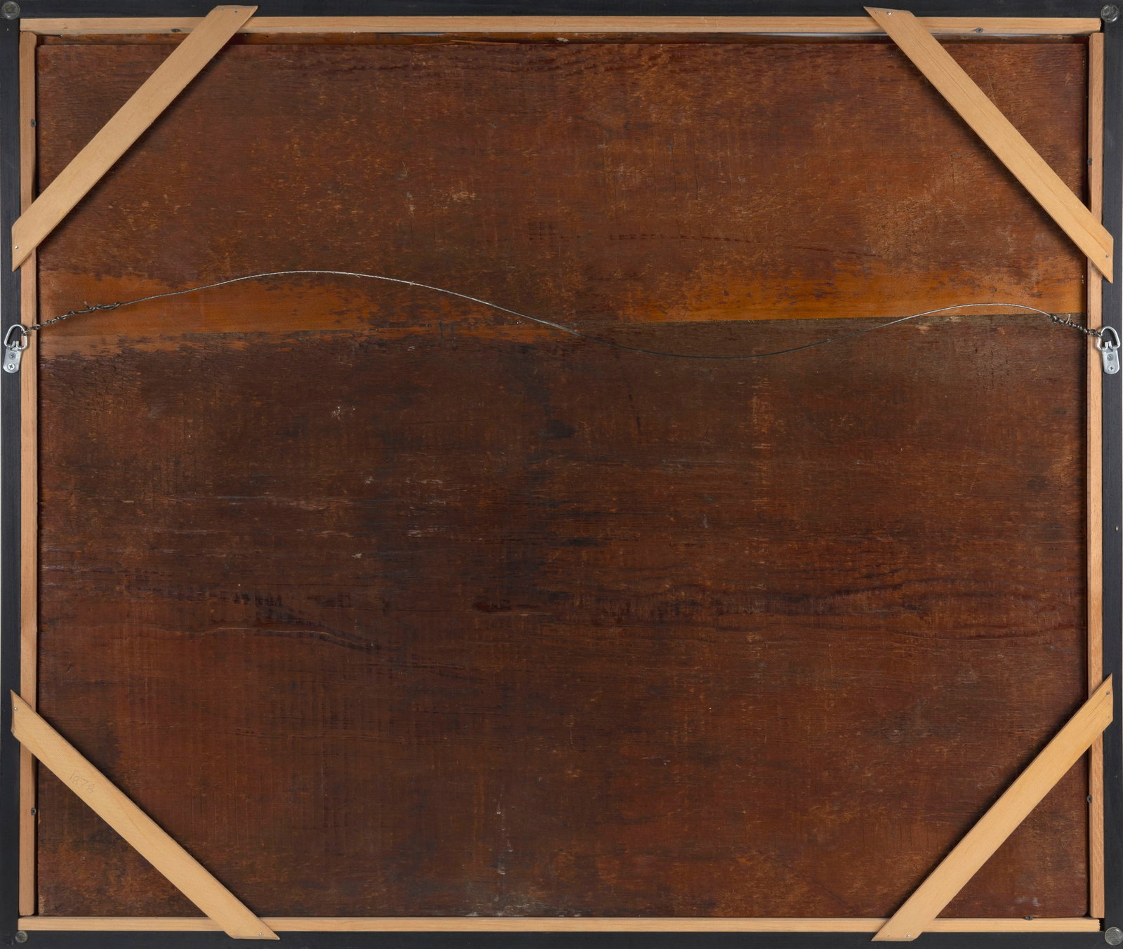 IMPORTANT OVERMANTEL PAINTING OF A NEW ENGLAND LANDSCAPE Canterbury, Connecticut, Circa 1810 Oil on - 6