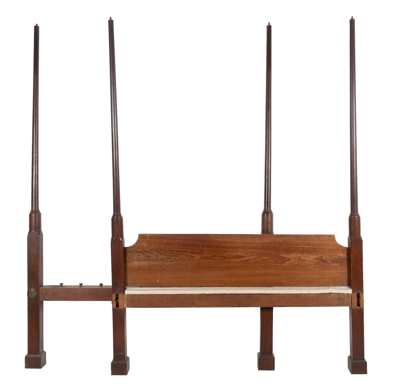"THE DEVOTION BED", AN IMPORTANT CHIPPENDALE TESTER BED Connecticut, Circa 1799 Height 79.25". Width (1 of 2)