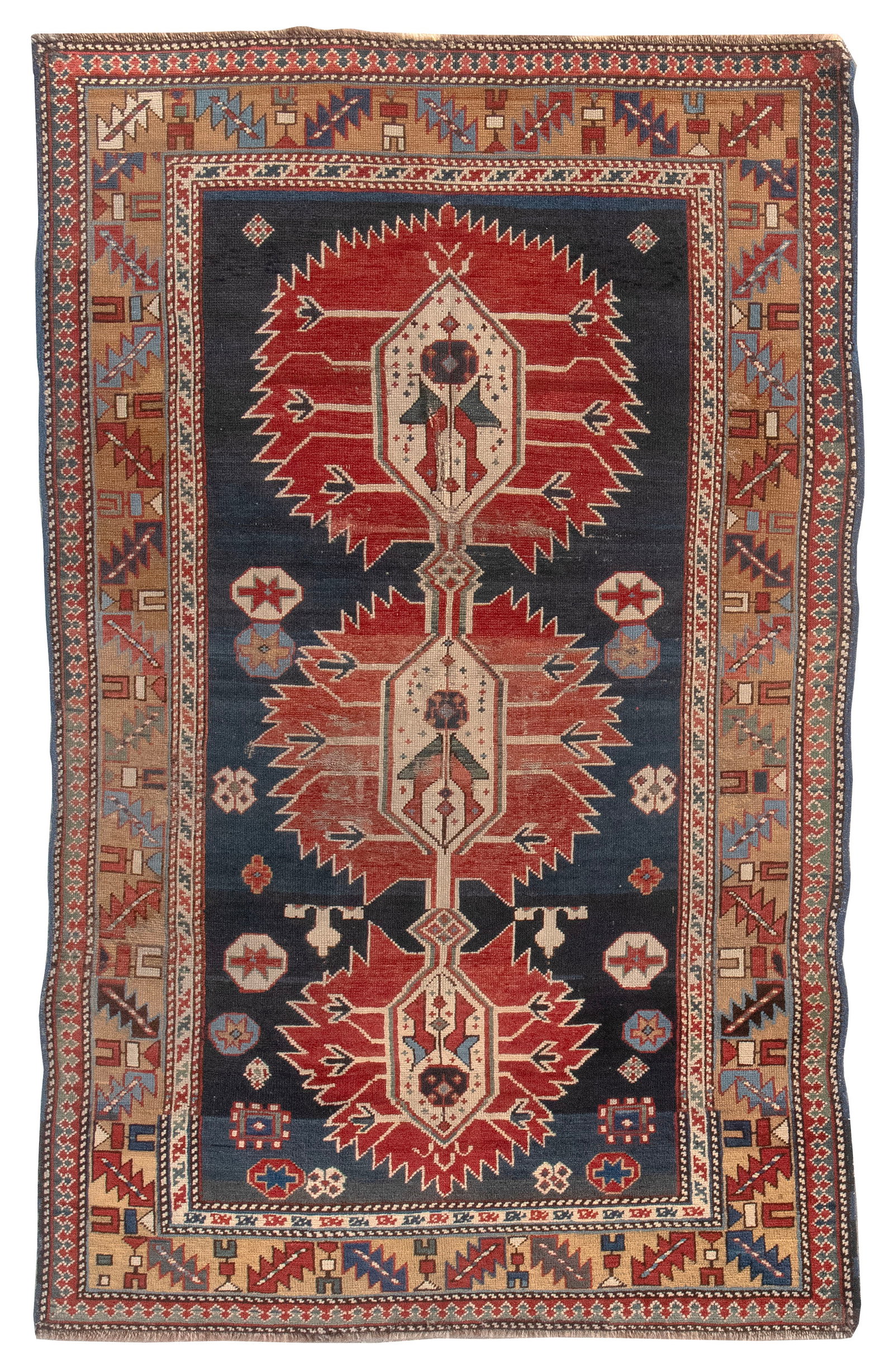 KARAGASHI RUG: 3'2" X 5'1" Late 19th Century (1 of 1)