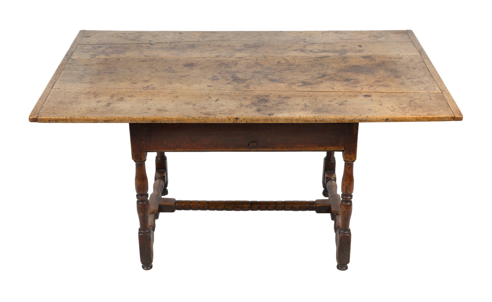FINE WILLIAM AND MARY TAVERN TABLE New England, Circa 1710 Height 26". Top 50" x 29.75". - 5