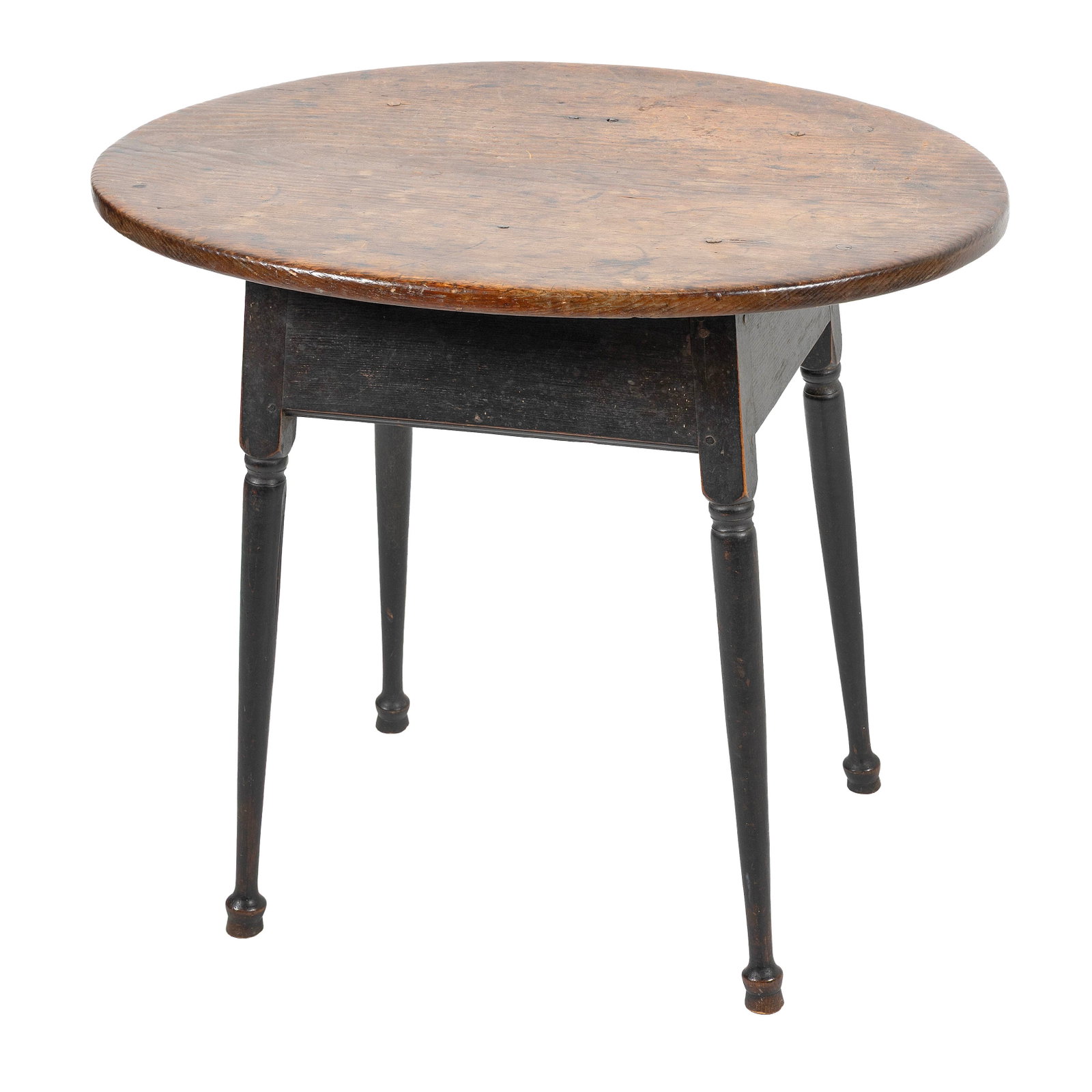 VERY FINE QUEEN ANNE PARTIALLY PAINTED MAPLE AND PINE TEA TABLE New England, Circa 1750 Height (1 of 3)