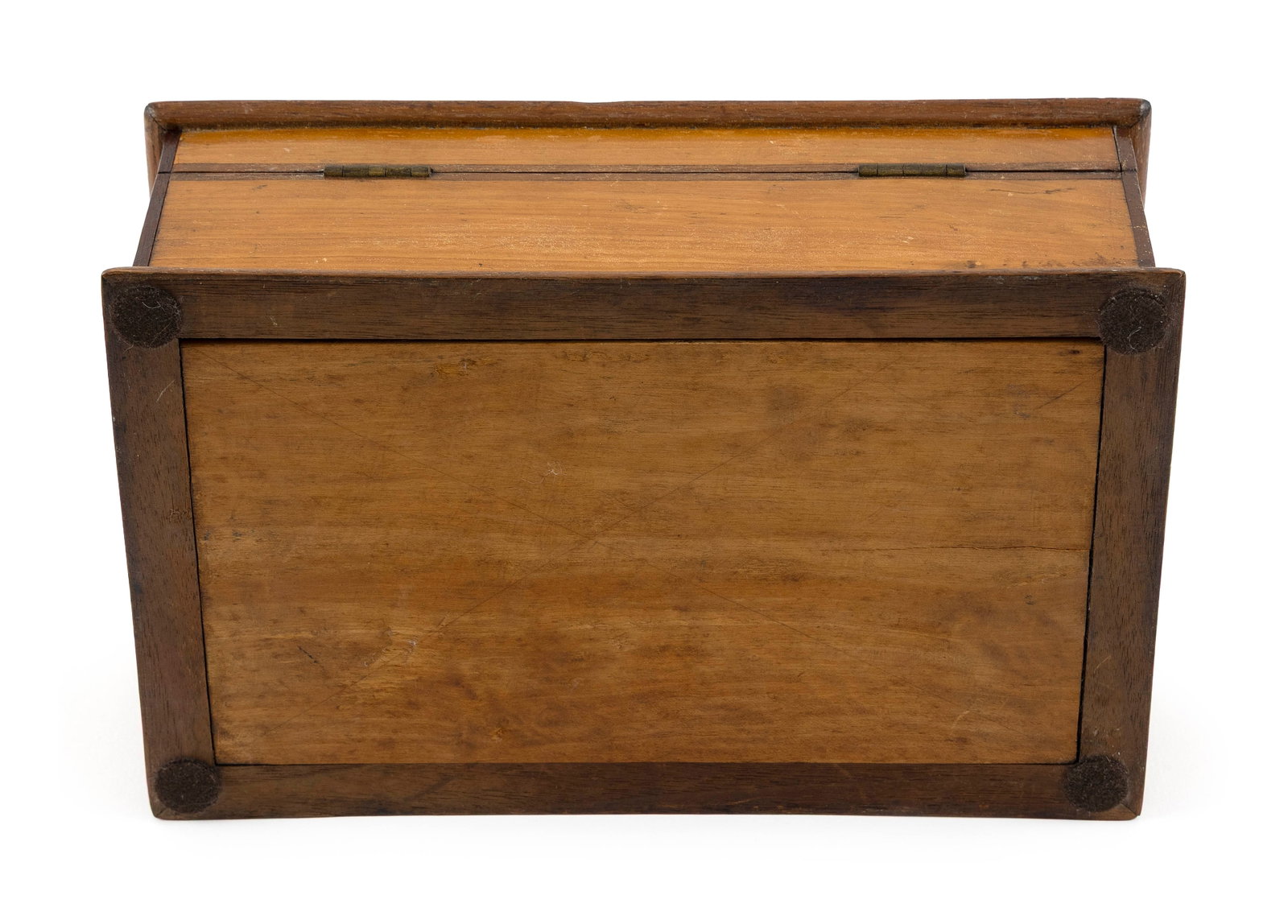 WHALEBONE AND EXOTIC WOOD INLAID KEEPSAKE BOX America, Circa 1875 Height 3.25". Width 9.75". Depth - 6