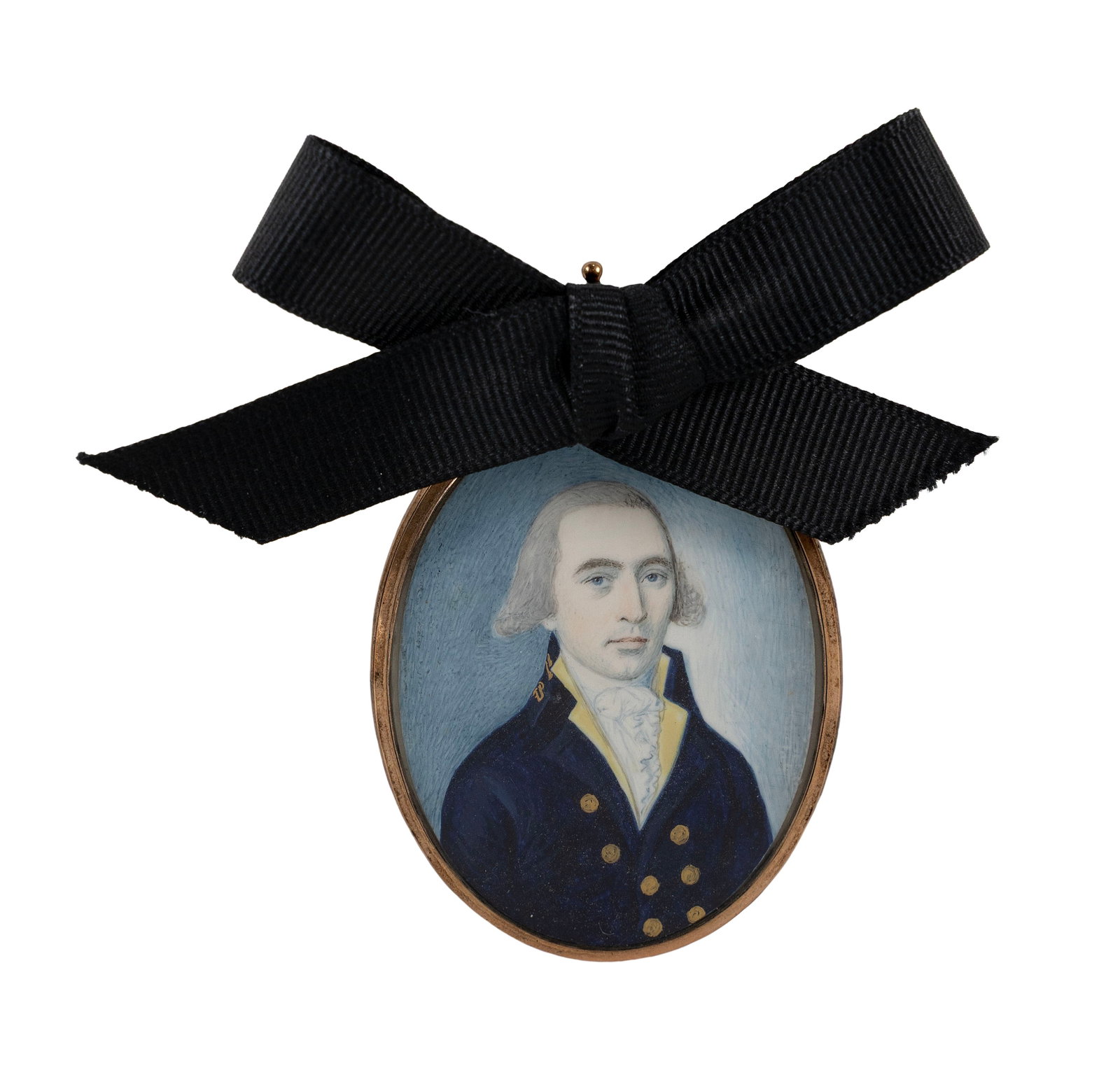 ATTRIBUTED TO SPOILUM (Canton, China, Circa 1795), China Trade portrait miniature on ivory of a (1 of 1)
