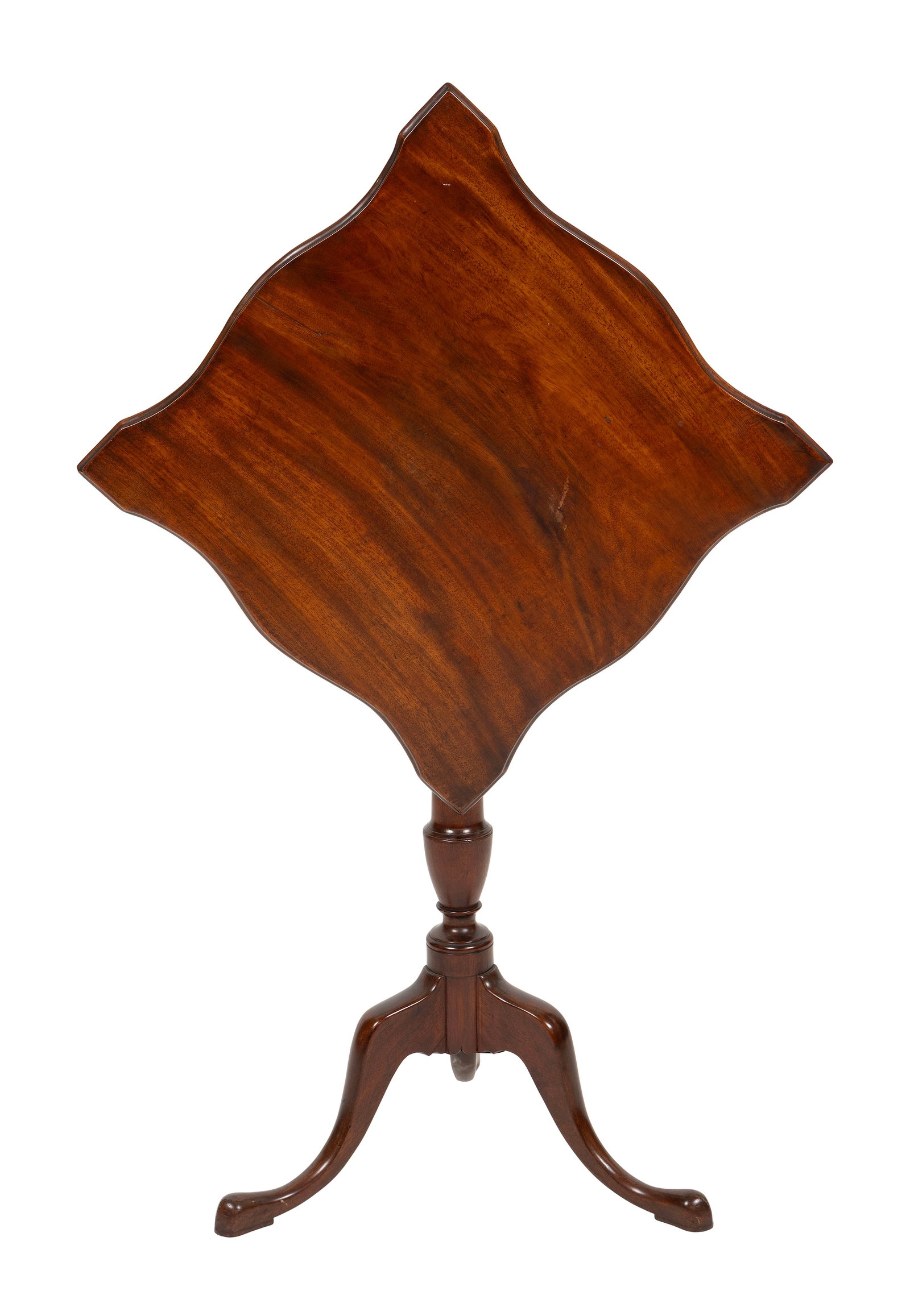 QUEEN ANNE TILT-TOP CANDLESTAND Last Quarter of the 18th Century Height 29". Top 27.5" x 27.5". (1 of 1)