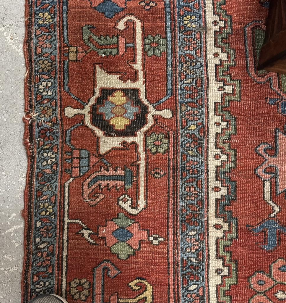 SERAPI RUG: 9'1" X 12'6" Circa 1900-1910 - 4