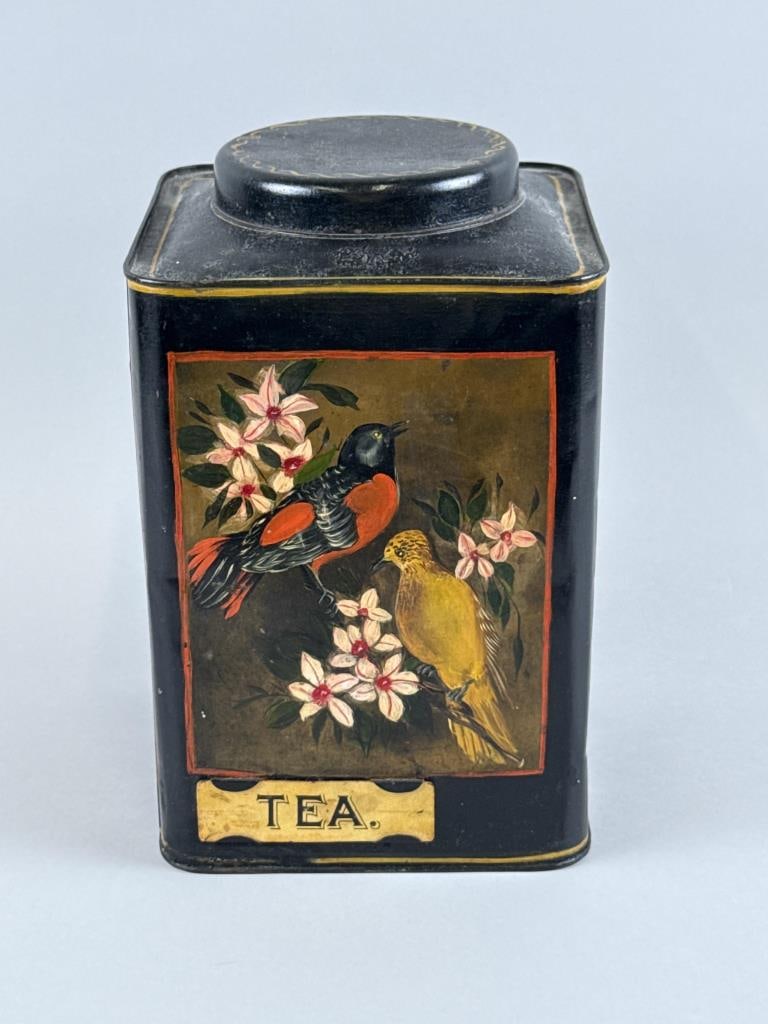 TOLEWARE TEA CONTAINER 19th Century Height 12". (1 of 5)
