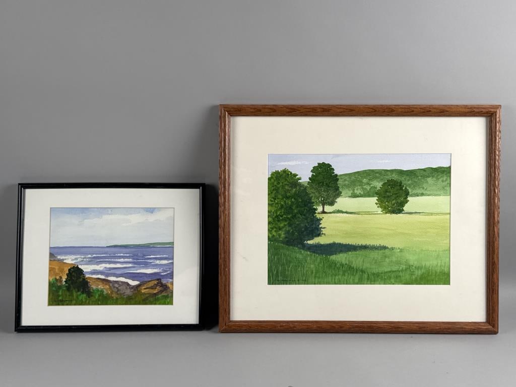 WILLIAM J. ADELMAN (Massachusetts/New York, 1928-2014), Two landscapes (1 of 2)