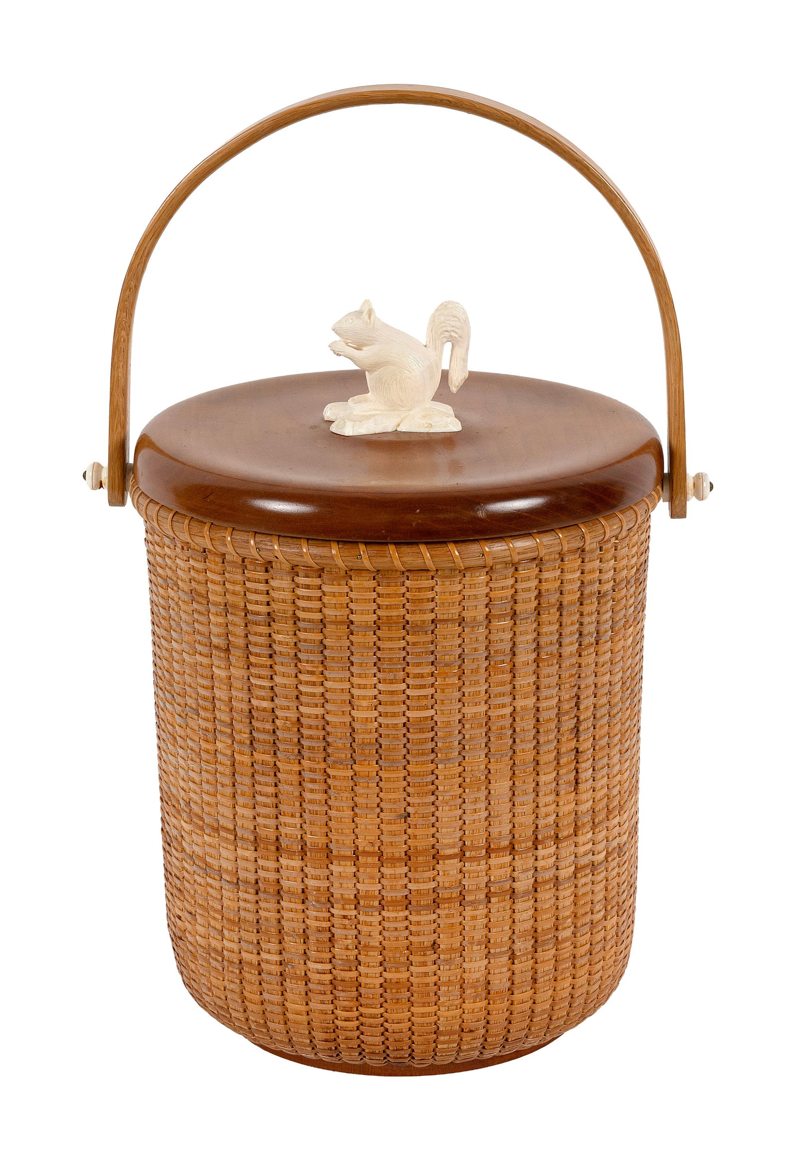 BOB AND KAREN MARKS NANTUCKET BASKET ICE BUCKET Osterville, Massachusetts, Contemporary Height to (1 of 1)