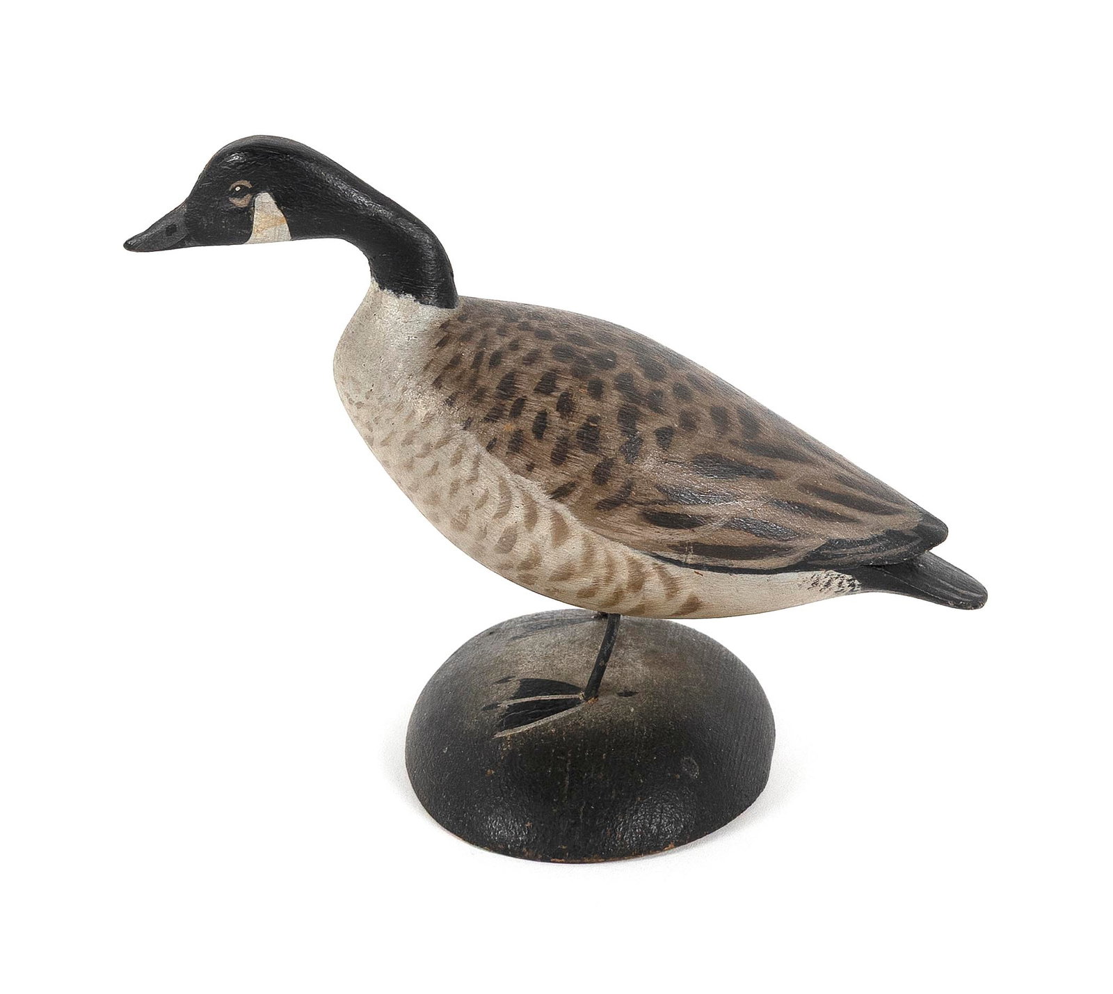 A. ELMER CROWELL MINIATURE CANADA GOOSE East Harwich, Massachusetts, 1862-1952 Height 4". (1 of 1)