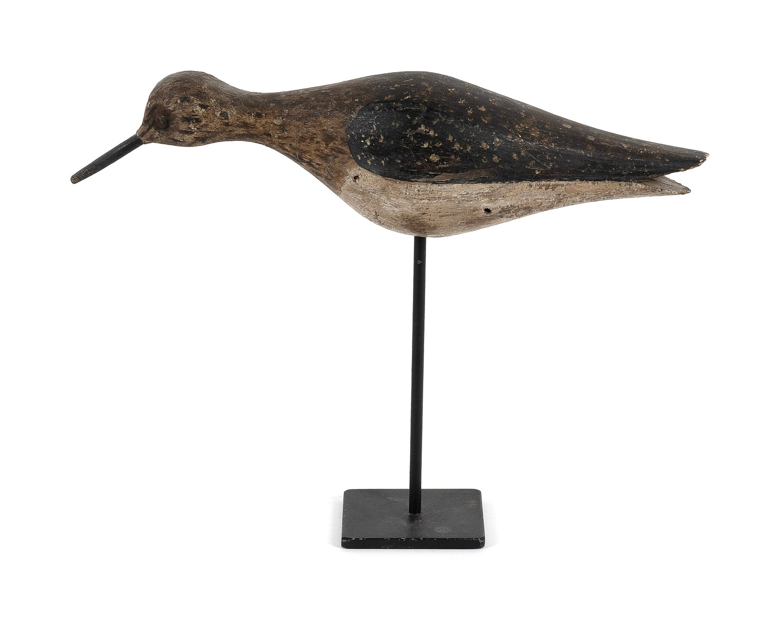 CHARLES SUMNER BUNN / WILLIAM BOWMAN RED KNOT DECOY New York, Circa 1900 Length 9.5". (1 of 1)