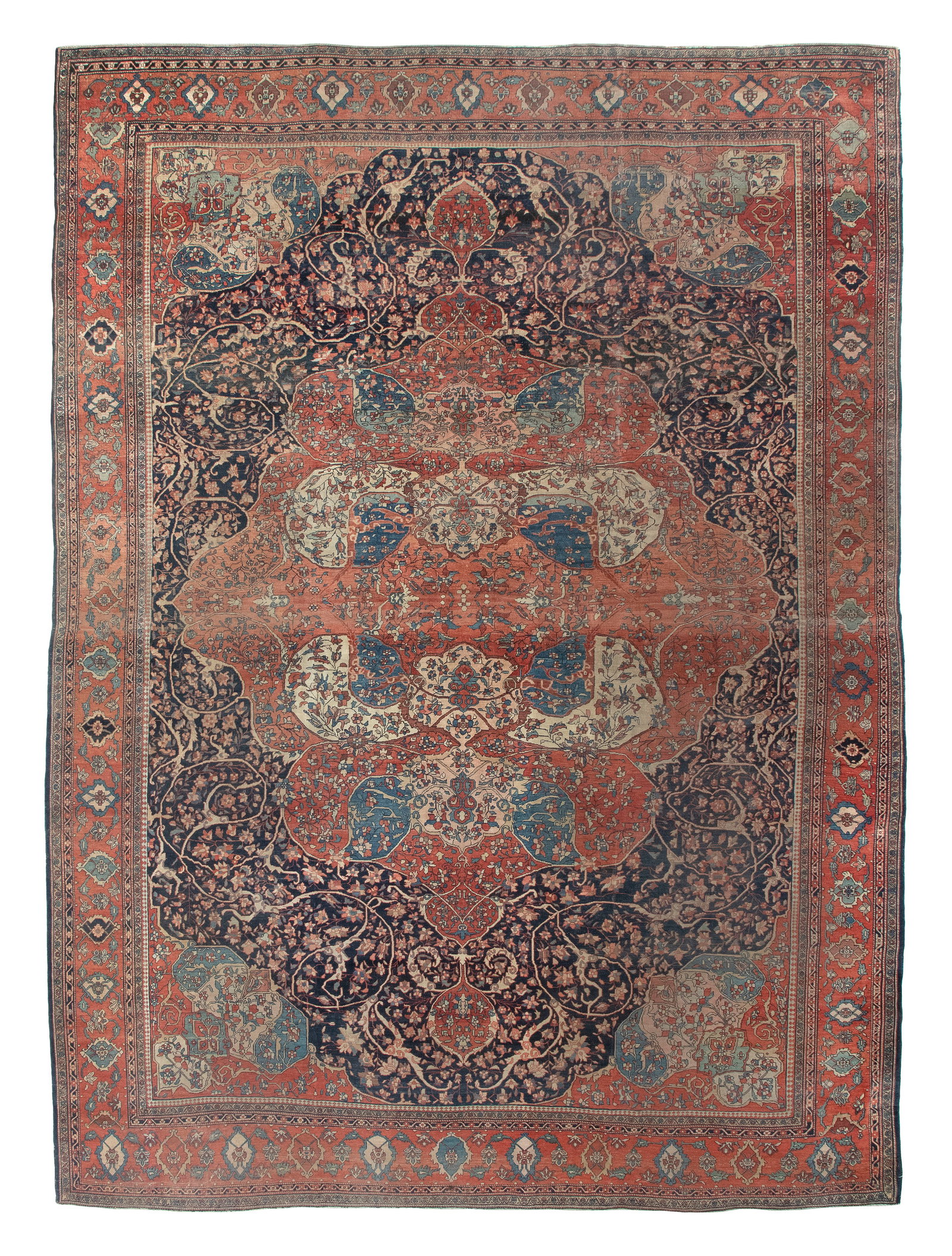 FERAGHAN SAROUK RUG: 9'11" X 13'7" Circa 1900 (1 of 1)